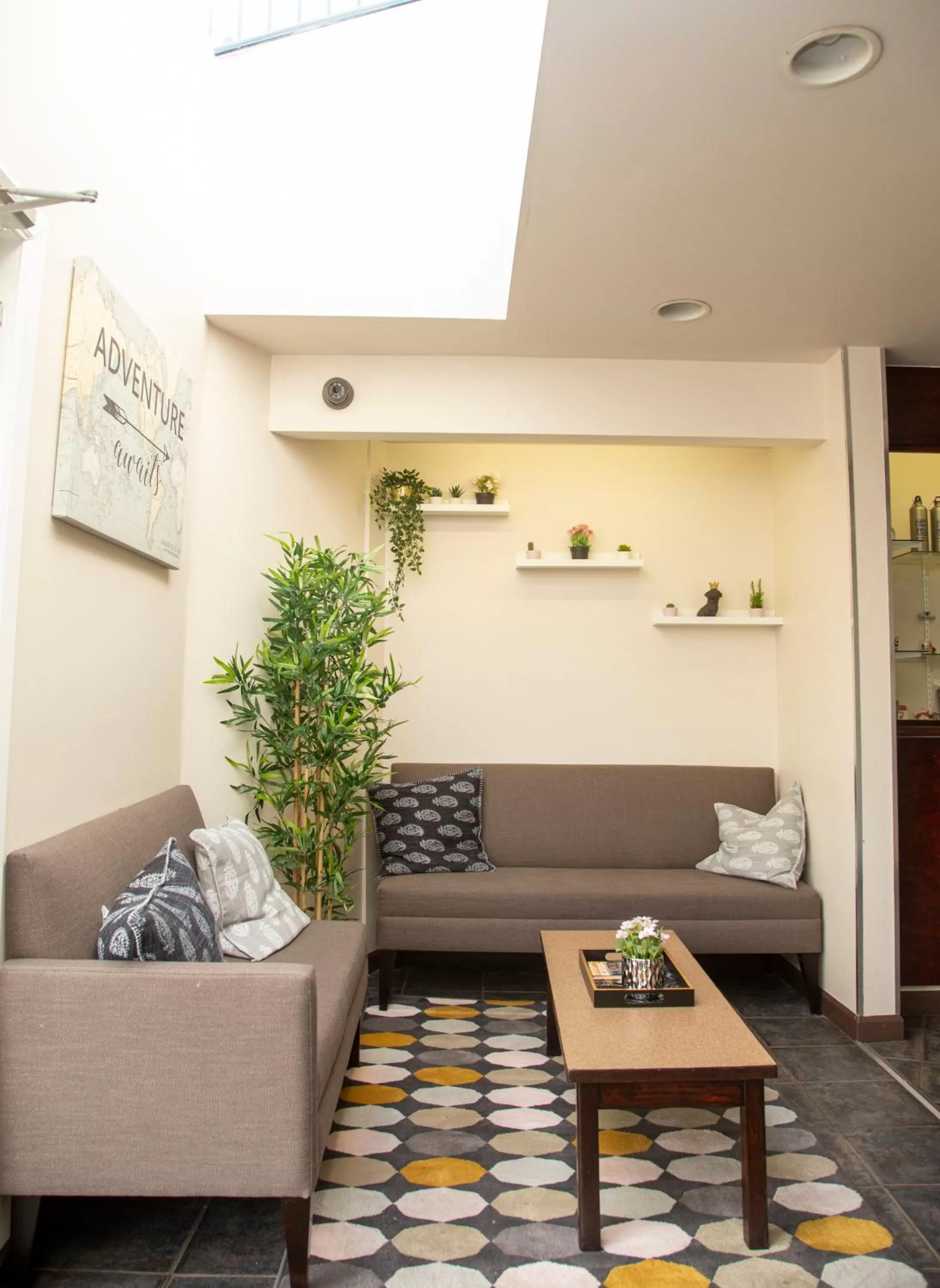 Seating area in Happy Day Inn