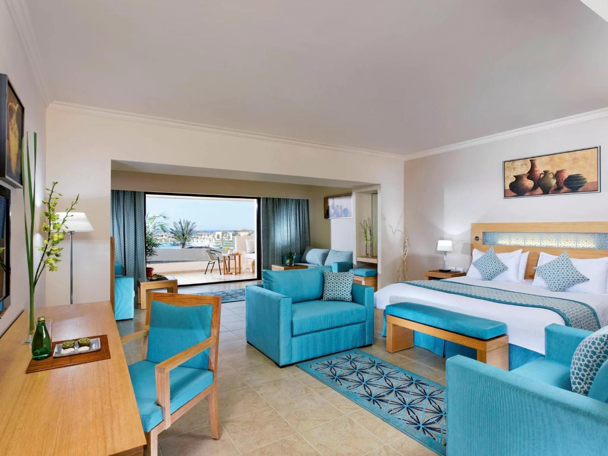 Photo of the whole room, Bed in Movenpick Waterpark Resort & Spa Soma Bay