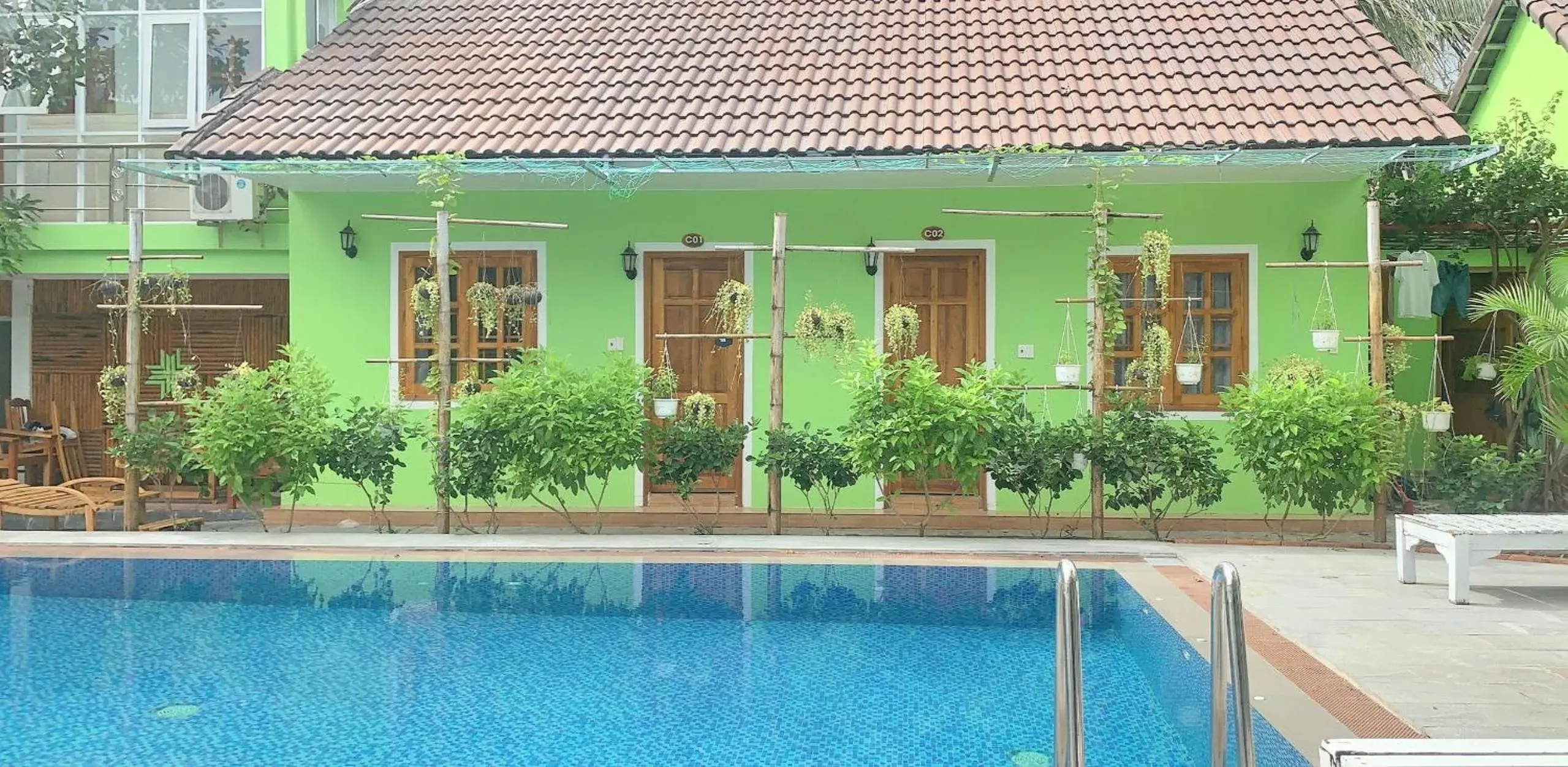 Property building, Swimming Pool in Bamboo Resort Phu Quoc