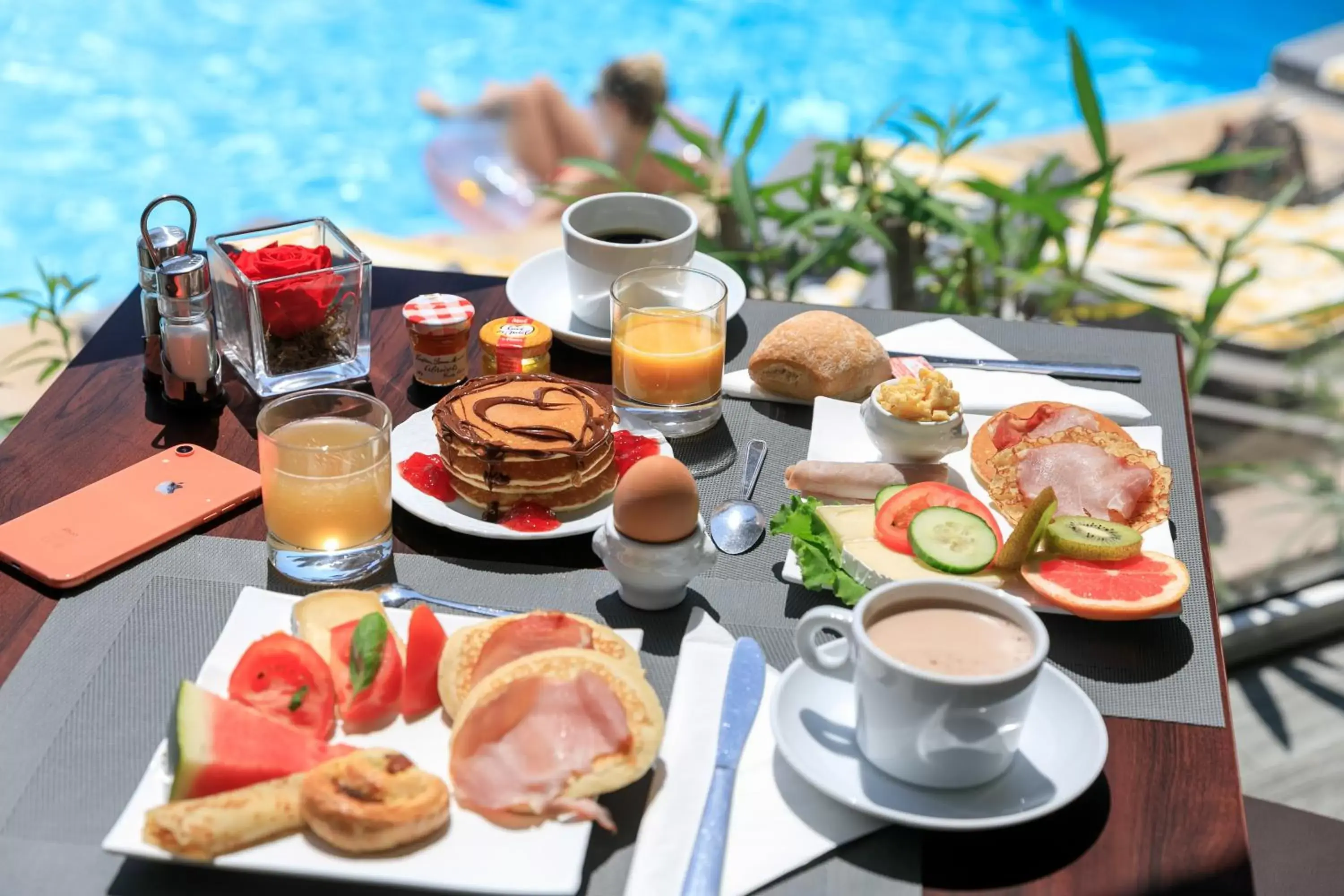 Food and drinks, Breakfast in The Originals Boutique, Hôtel des Orangers, Cannes (Inter-Hotel)