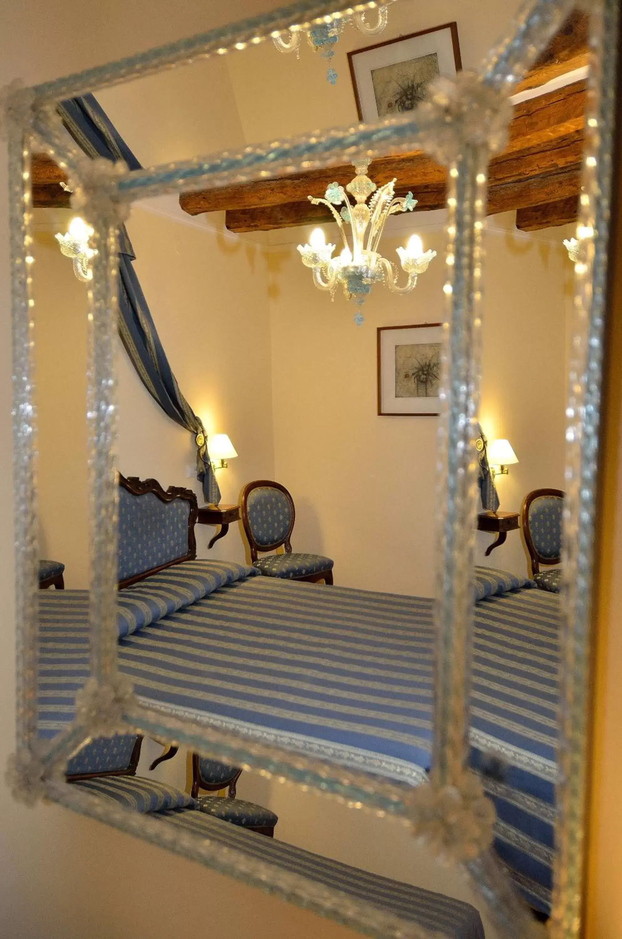 Decorative detail, Bed in Hotel Da Bruno