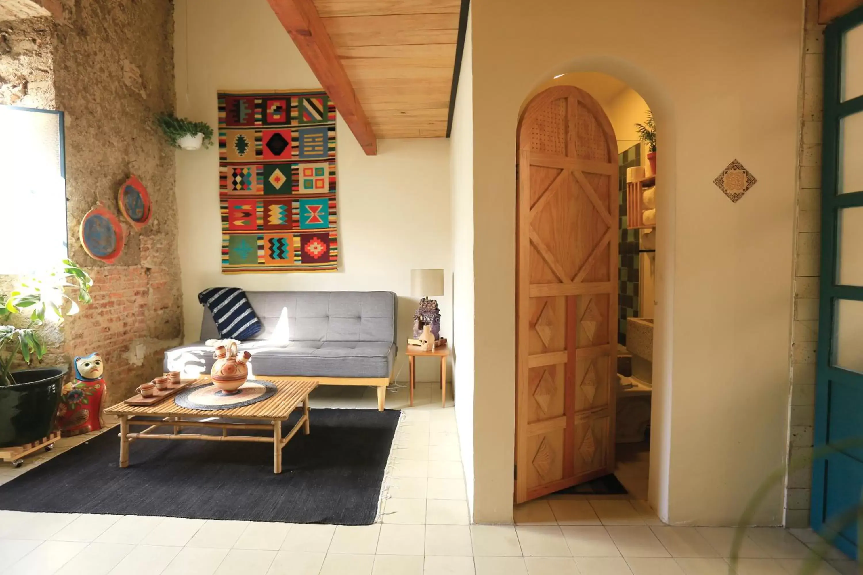 Seating Area in Casa Morelos by Barrio Mexico