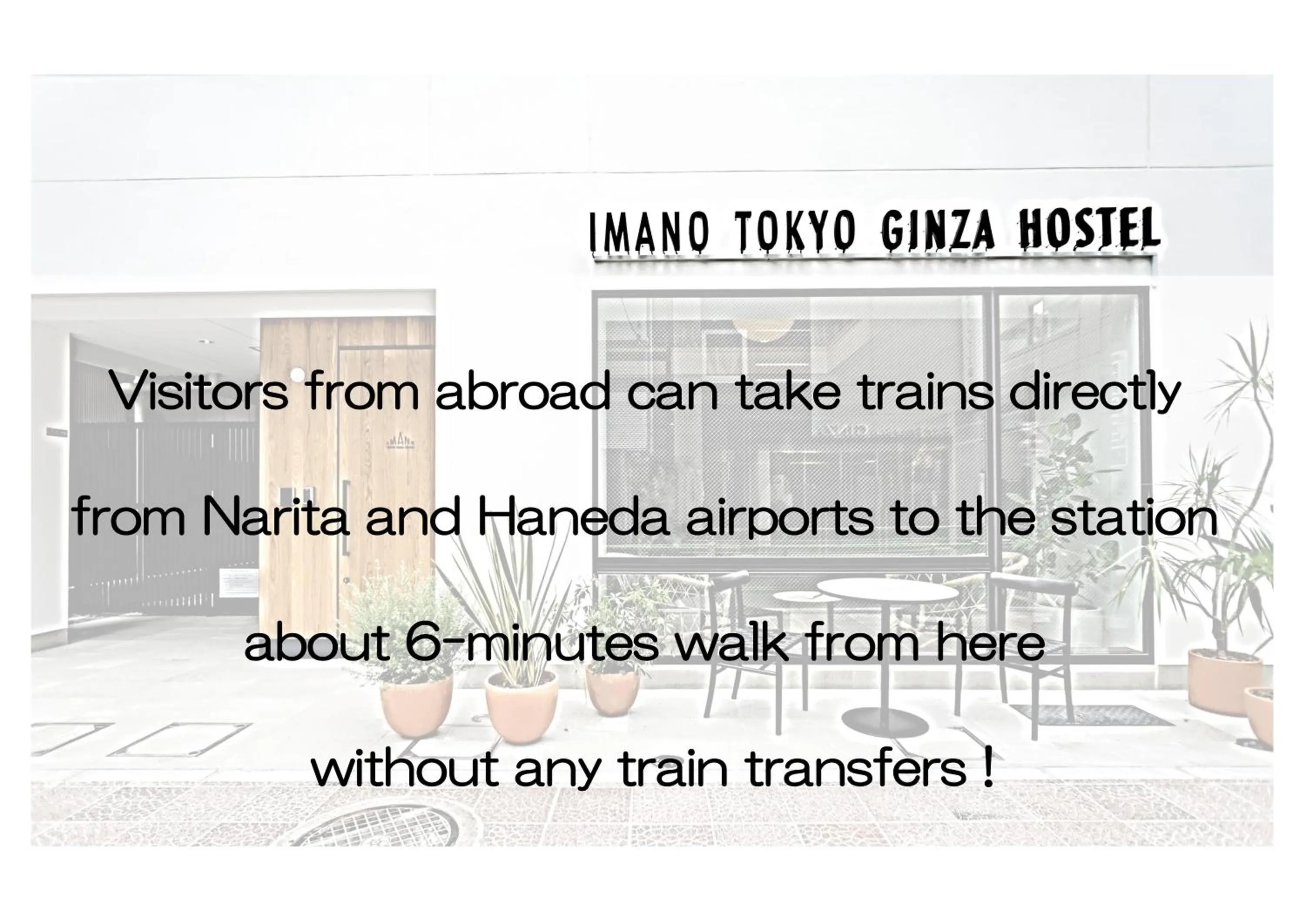 Facade/entrance in Imano Tokyo Ginza Hostel