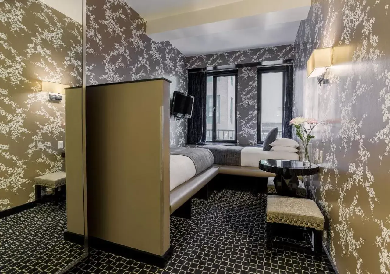 Bedroom in 45 Times Square Hotel