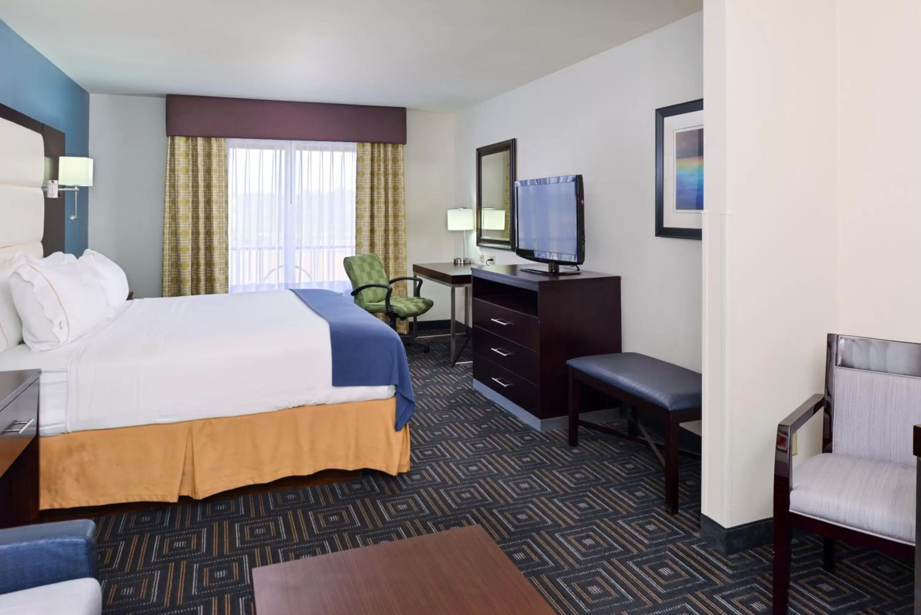 Bedroom, TV/Entertainment Center in Holiday Inn Express Hotel & Suites Bessemer, an IHG Hotel