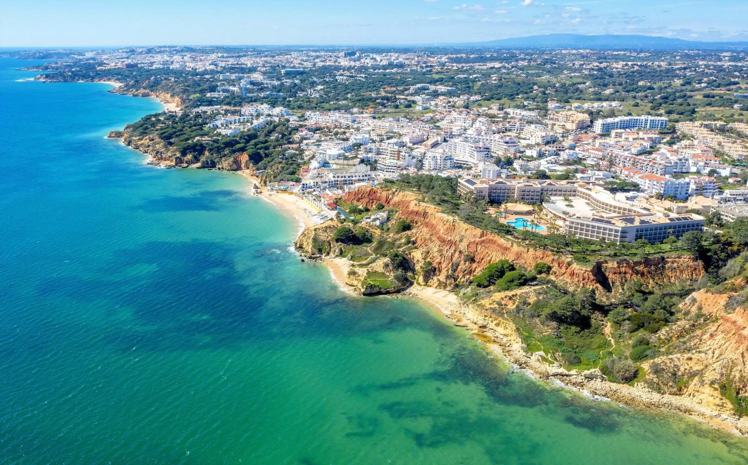 Beach in Aquamar Albufeira Aparthotel