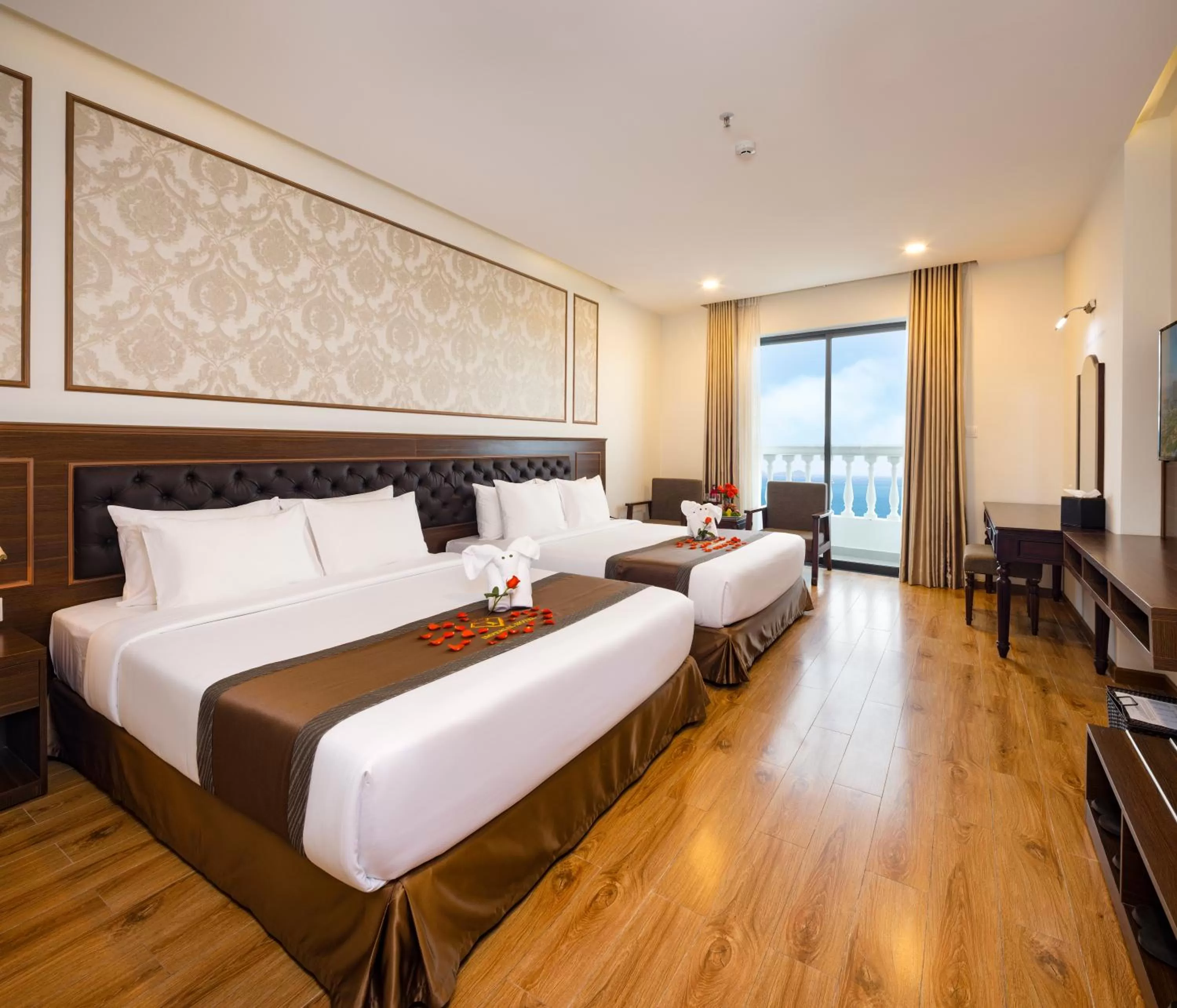 Photo of the whole room, Bed in Imperial Nha Trang