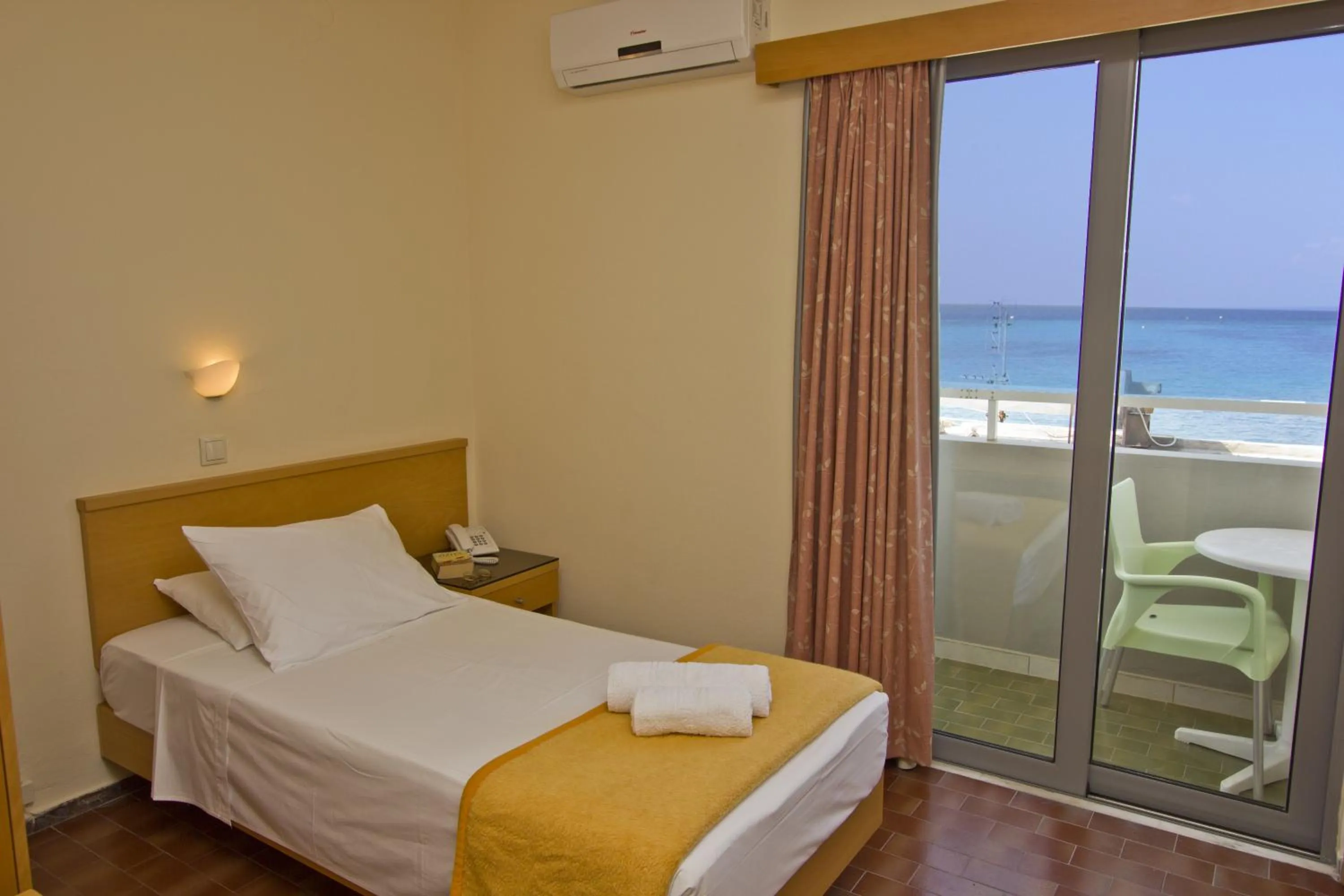 Bed in Nafsika Hotel