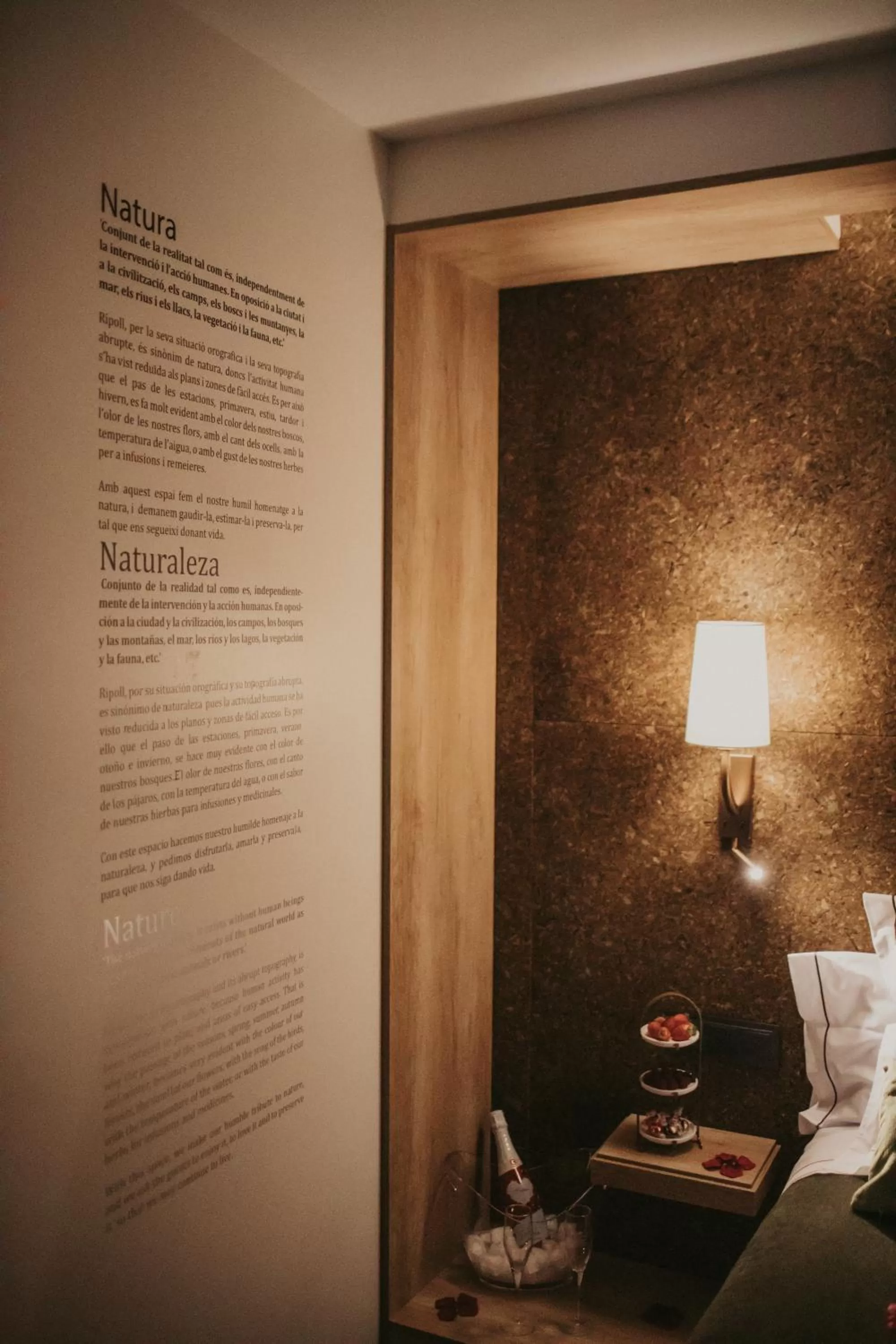 Decorative detail, Bed in La Trobada Hotel Boutique