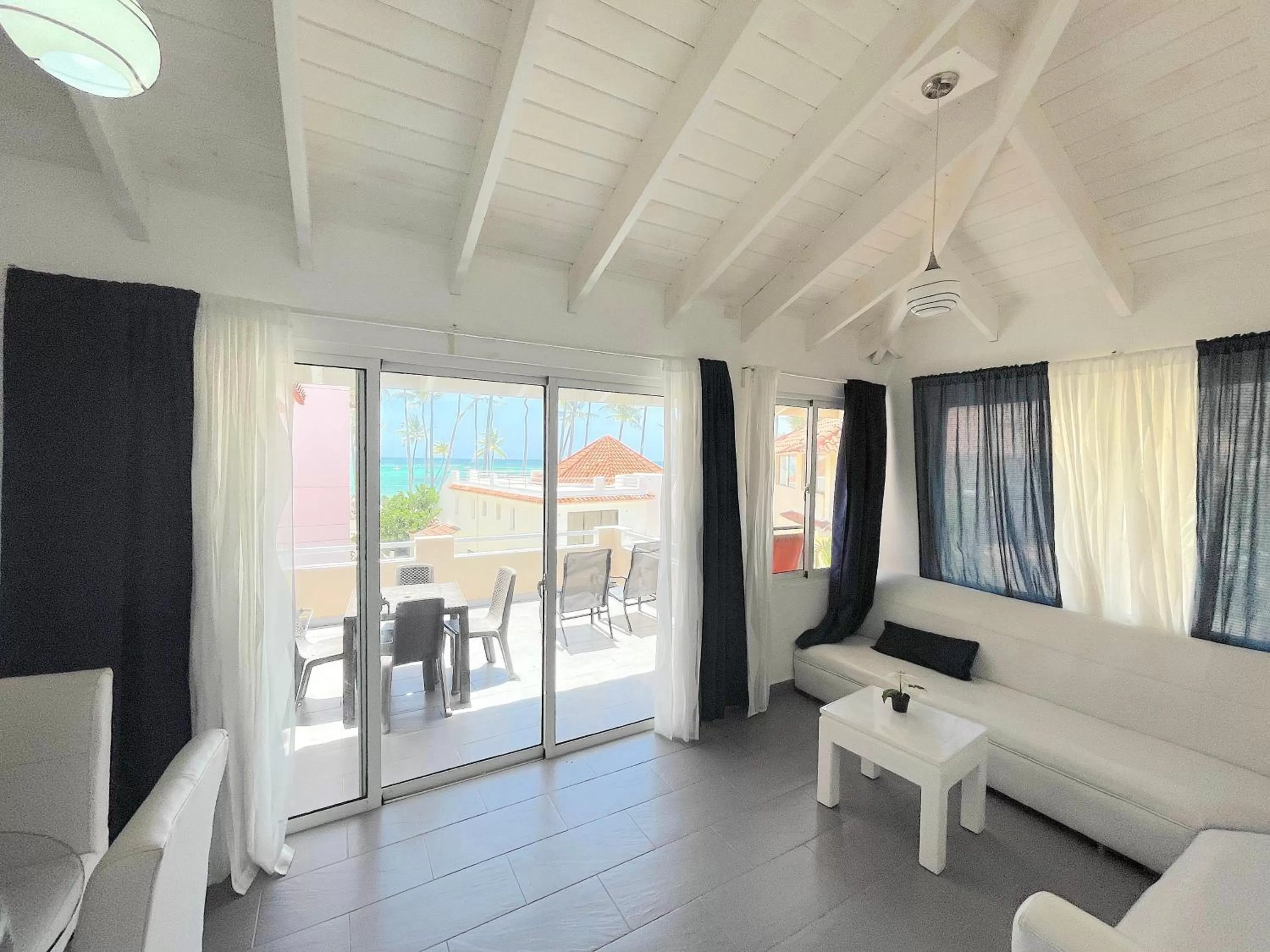 Patio in CARIBBEAN GALAXY HOTEL Los Corales BAVARO BEACH CLUB & SPA