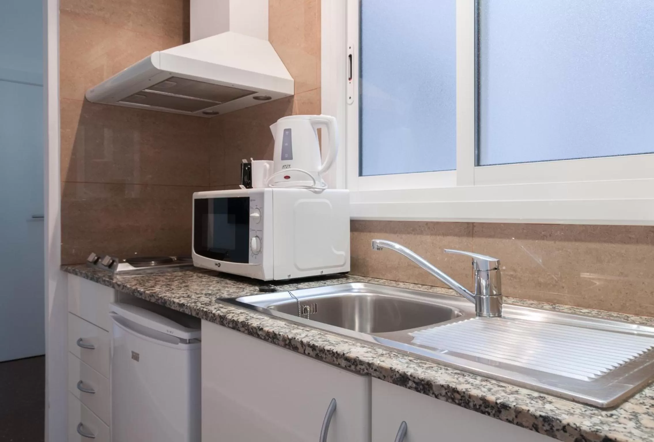 Kitchen or kitchenette in Aparthotel Atenea Calabria