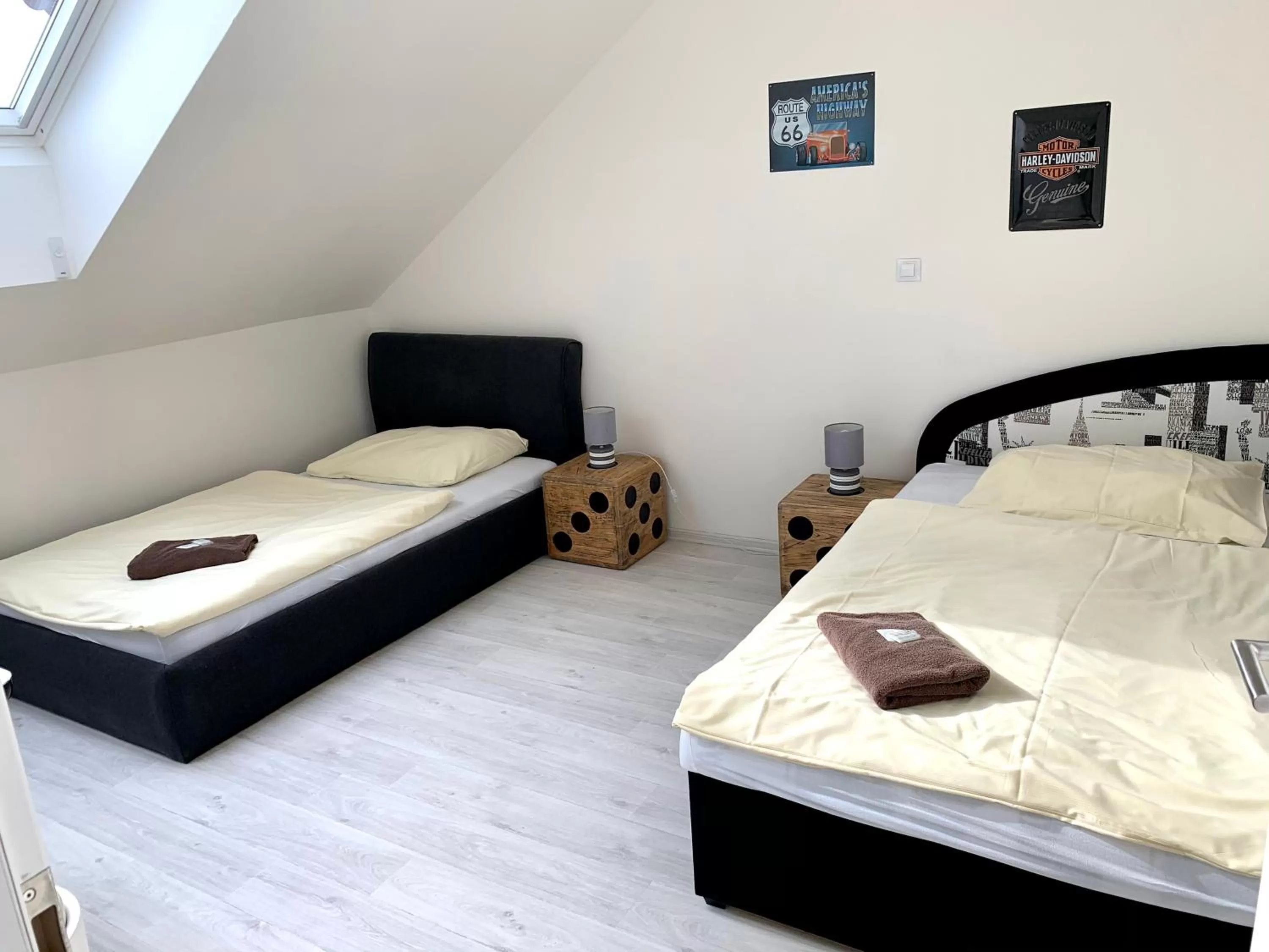 Bed in Hotel Stará Pošta