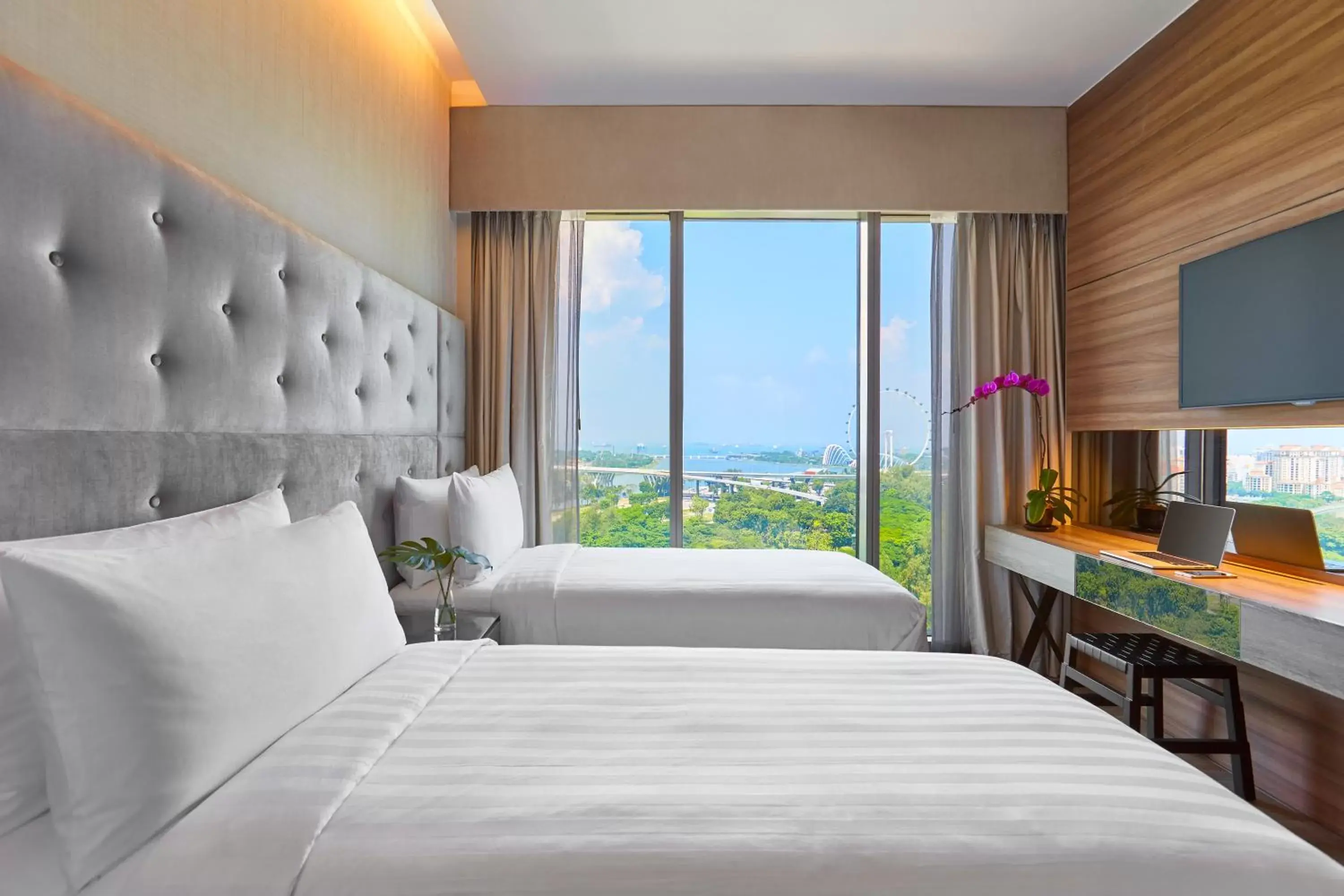 Bedroom, Bed in Pan Pacific Serviced Suites Beach Road, Singapore