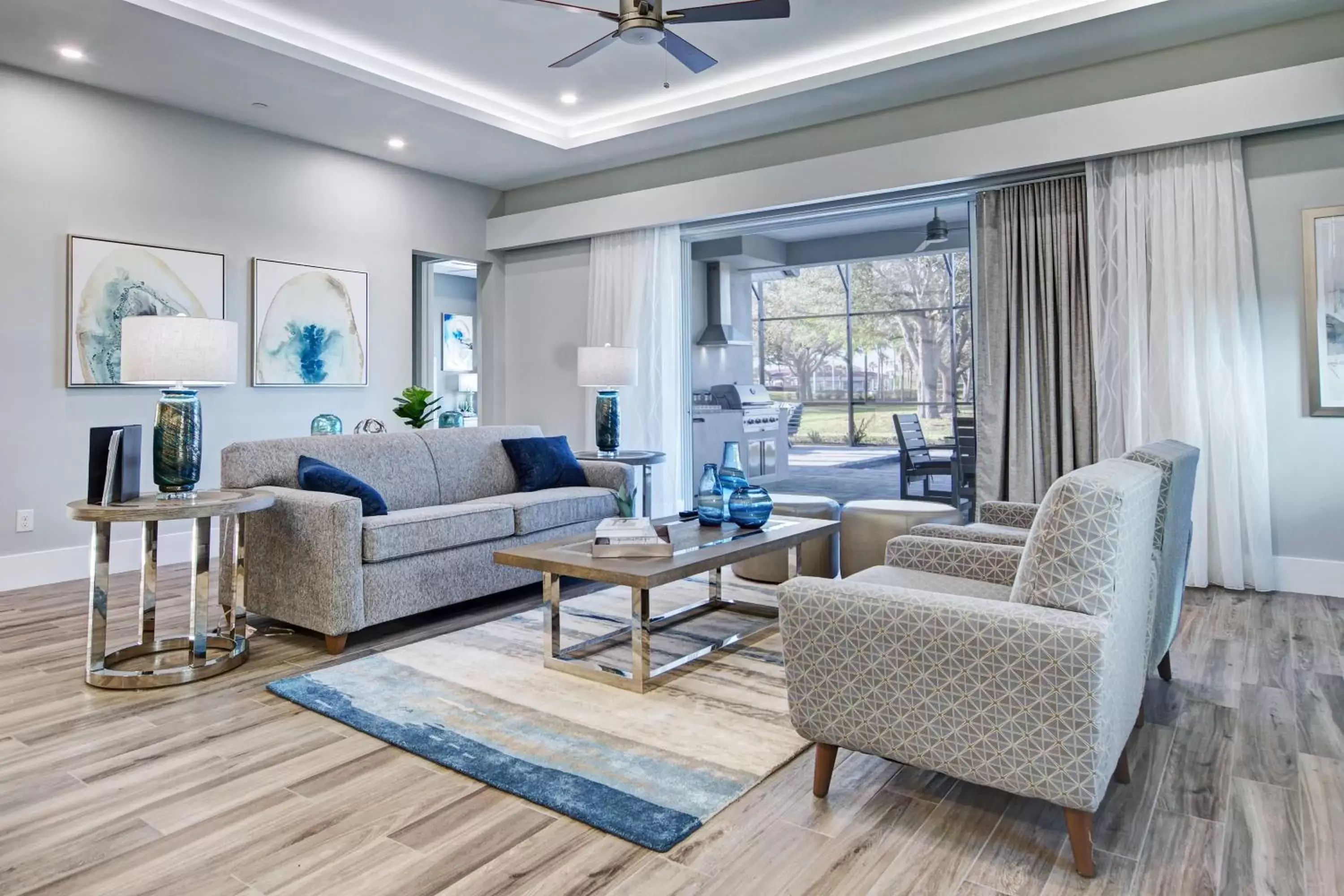 Living room, Seating Area in Summer Bay Orlando by Exploria Resorts