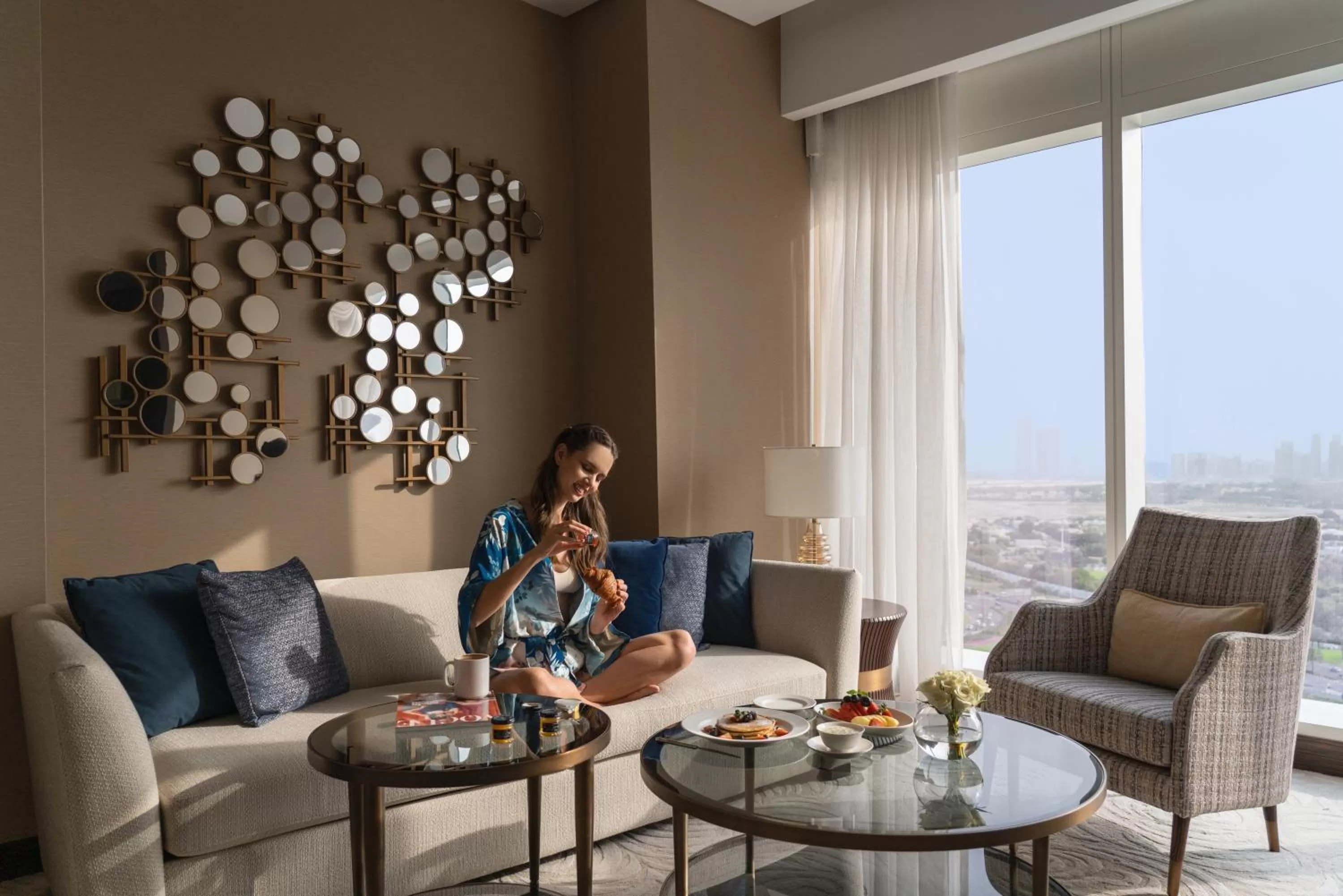 Seating area in Sofitel Dubai The Obelisk