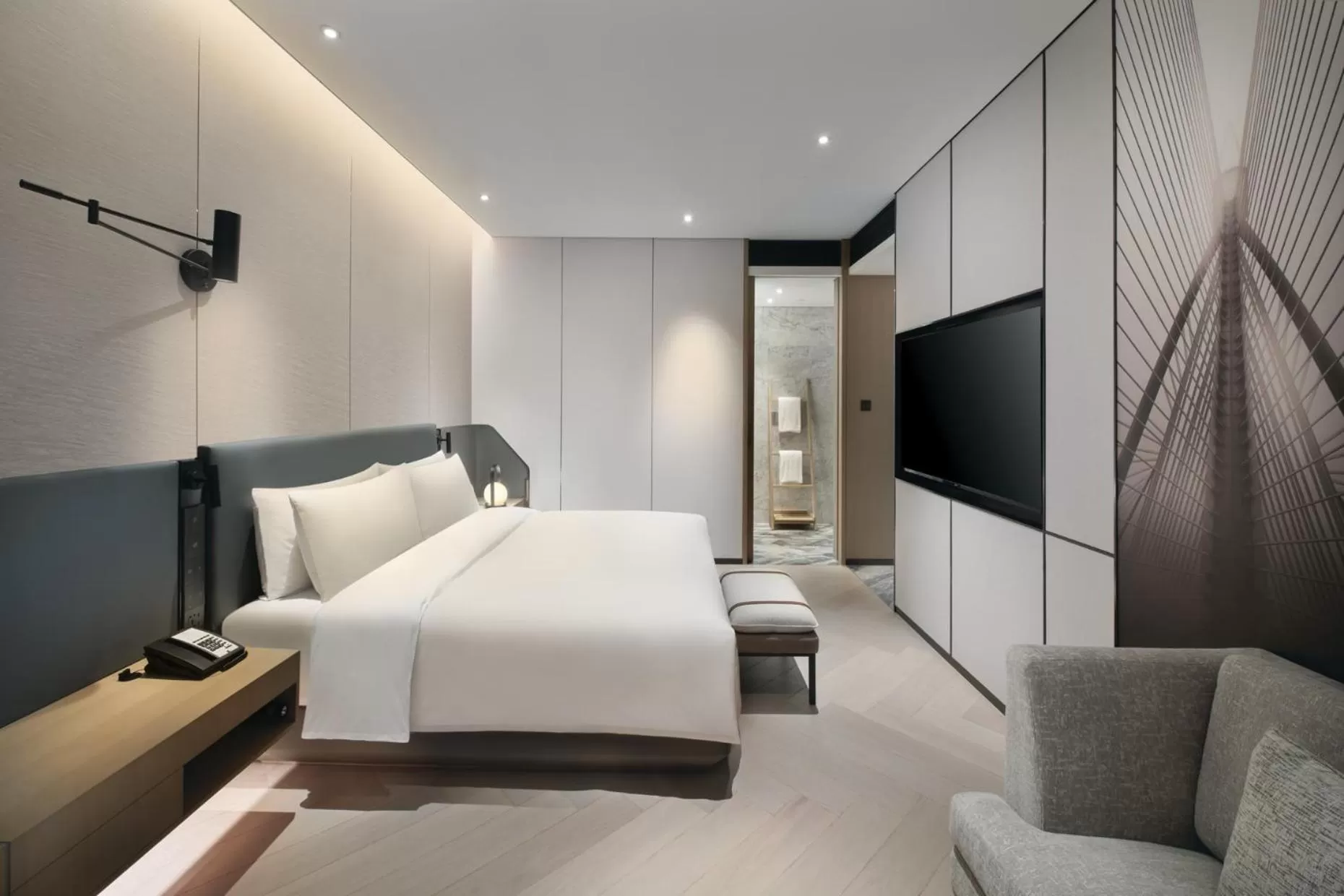 Bedroom, Bed in Crowne Plaza Quanzhou Riverview by IHG