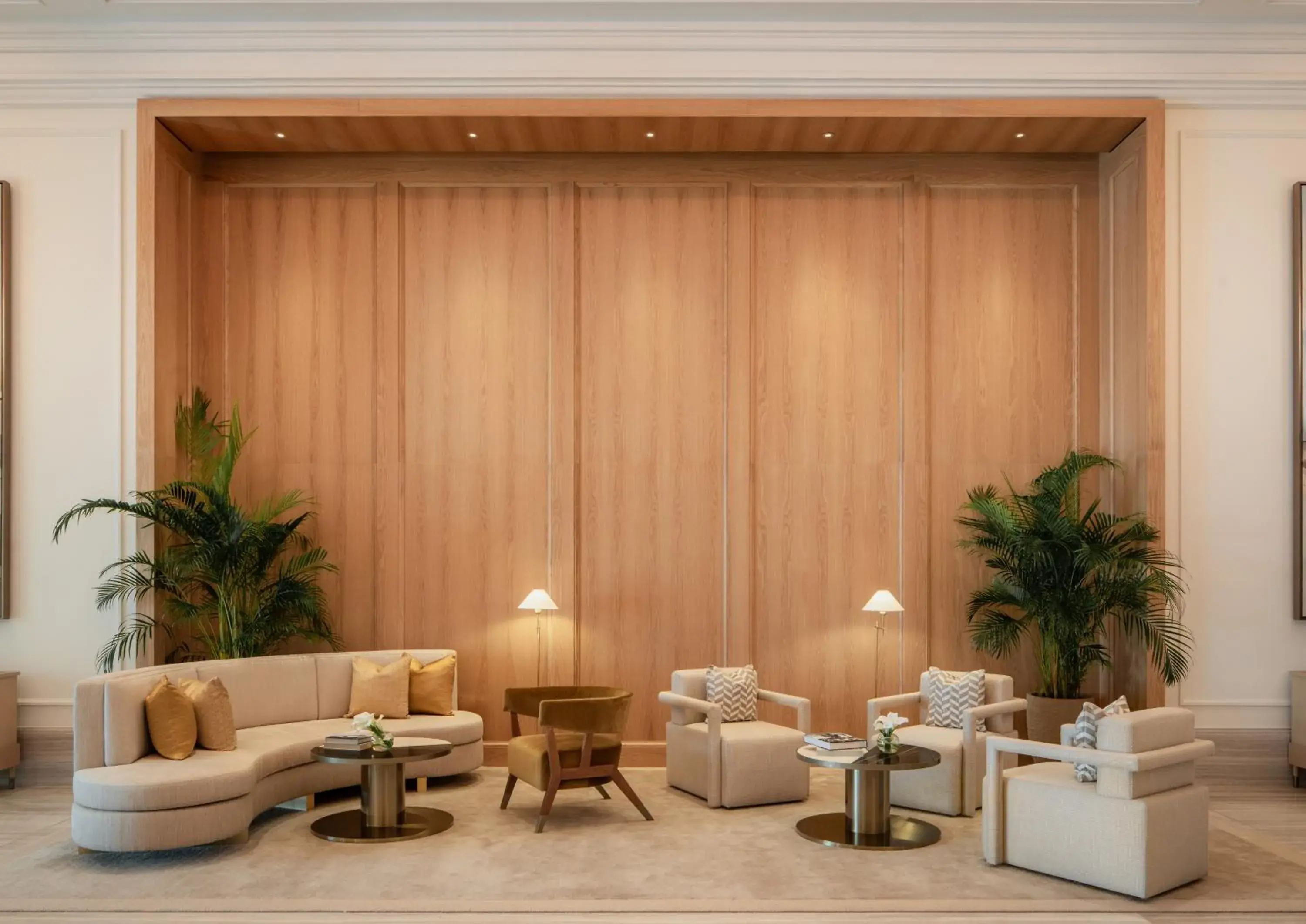 Lobby or reception in Four Seasons Resort and Residences at The Pearl - Qatar Lobby or reception in Four Seasons Resort and Residences at The Pearl - Qatar