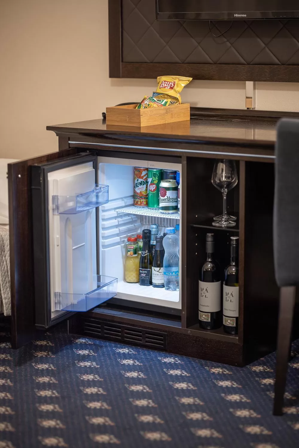 minibar in Pytloun Old Armoury Hotel Prague, Stará Zbrojnice