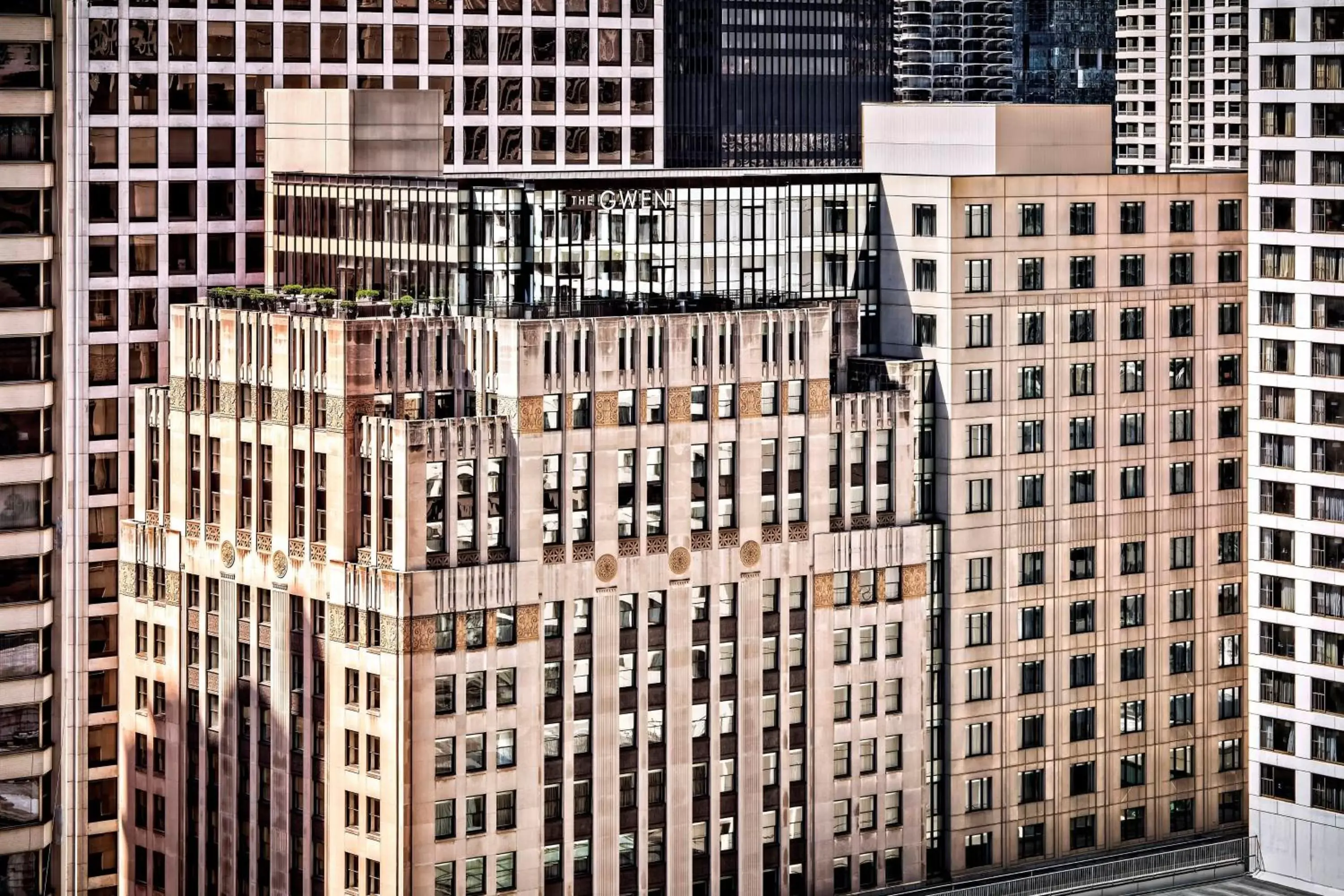 Property building in The Gwen, a Luxury Collection Hotel, Michigan Avenue Chicago