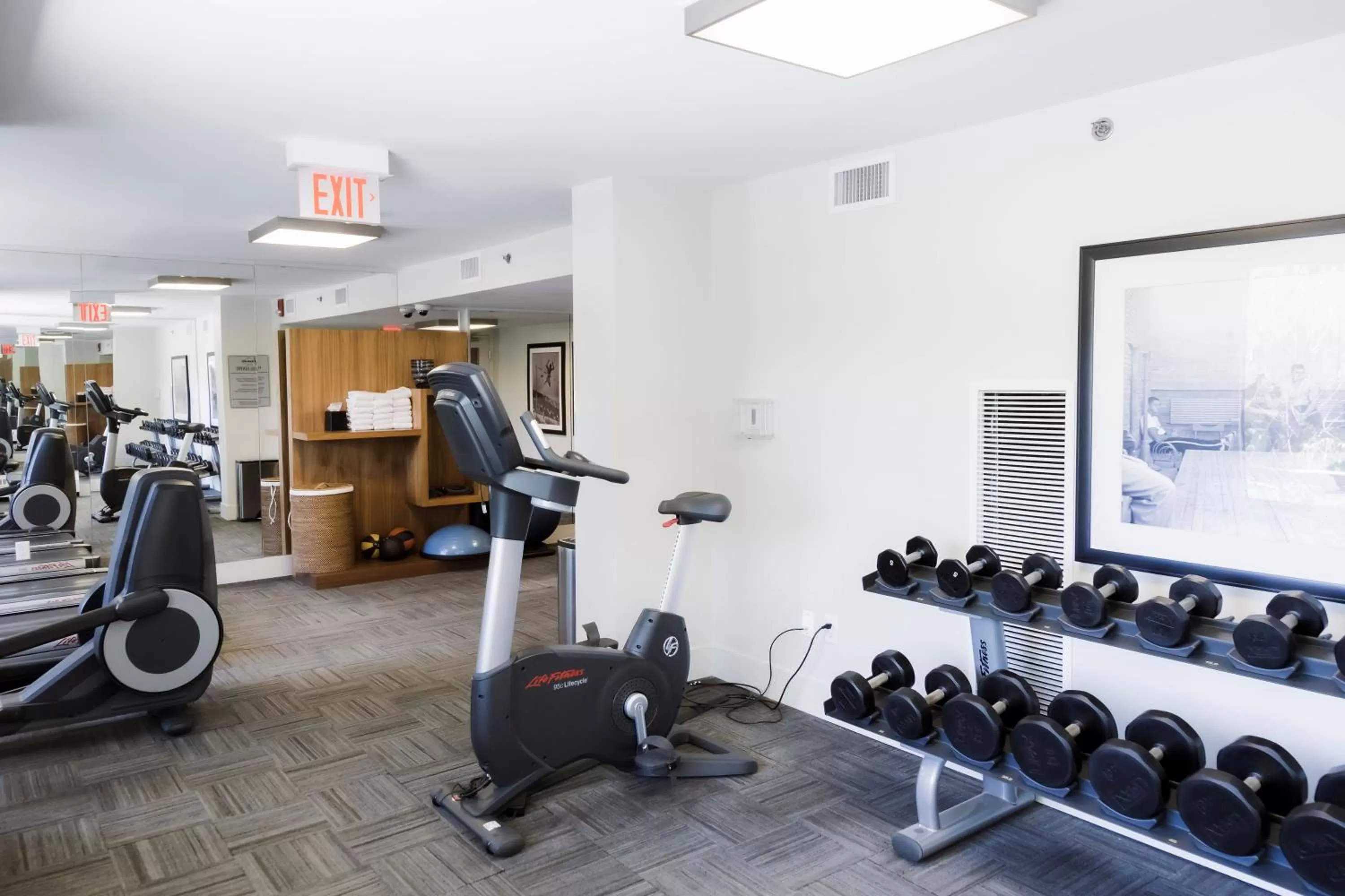 Fitness centre/facilities in The James Hotel