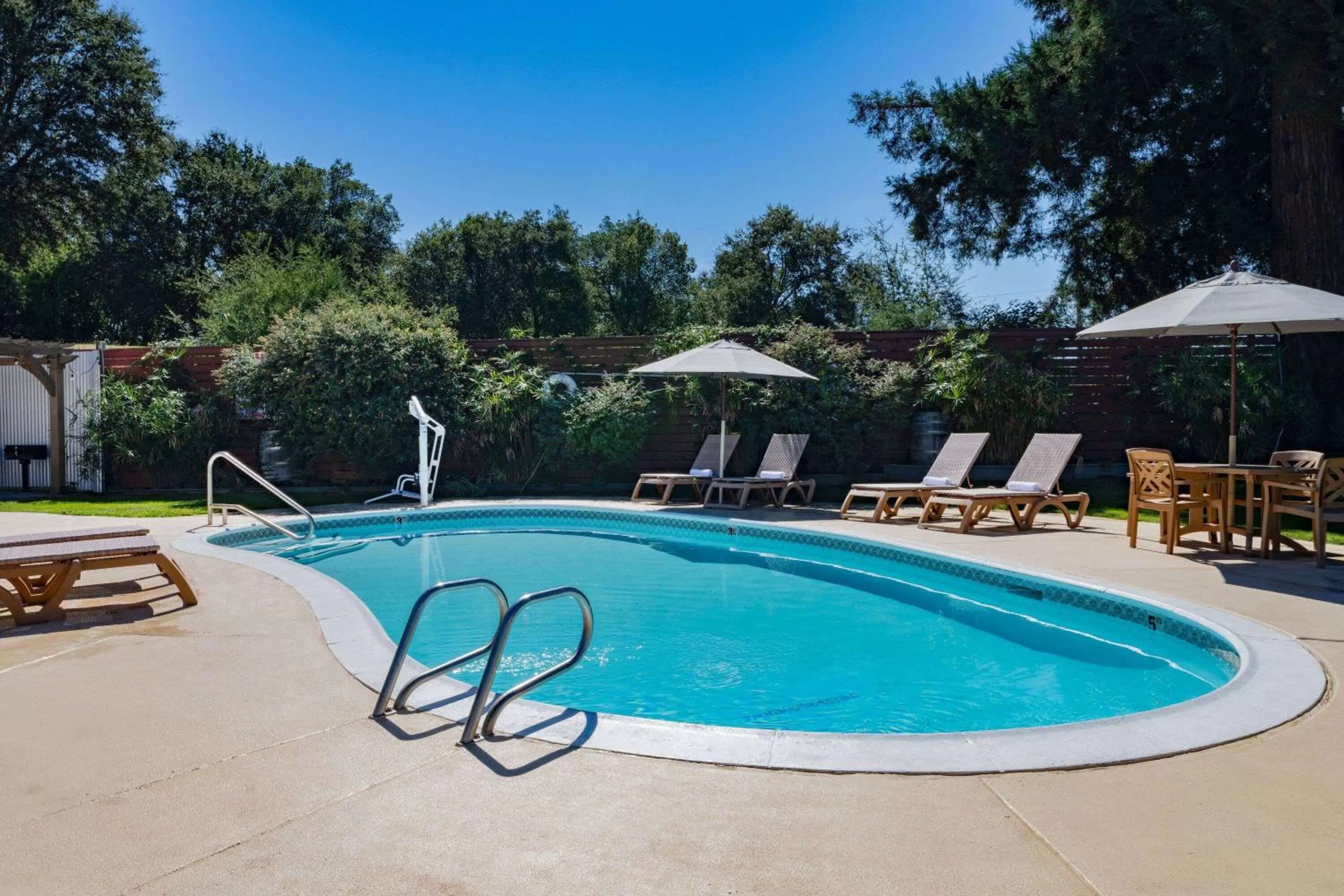 Pool view in Super 8 Ukiah by Wyndham