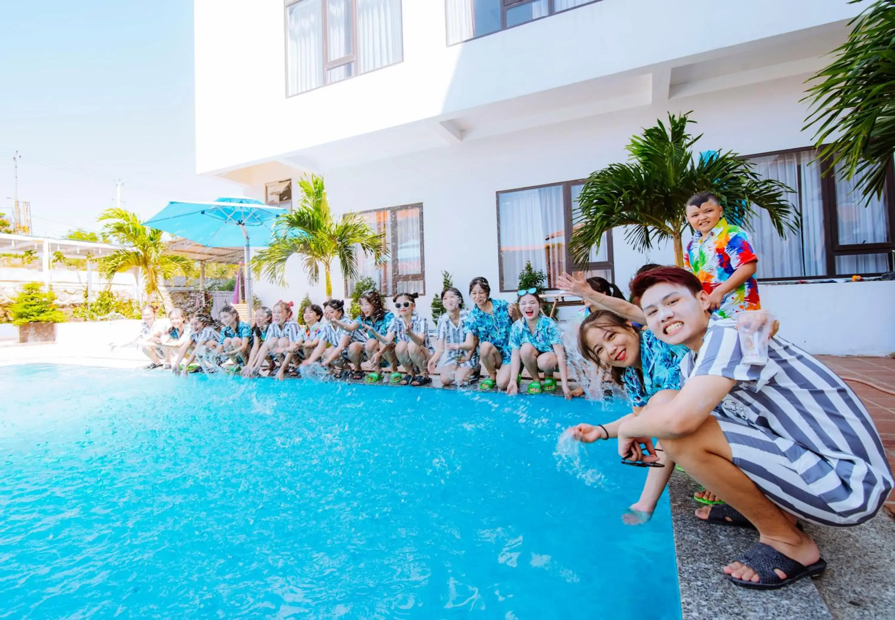 People, Swimming Pool in Phu Cuong Beach Hotel