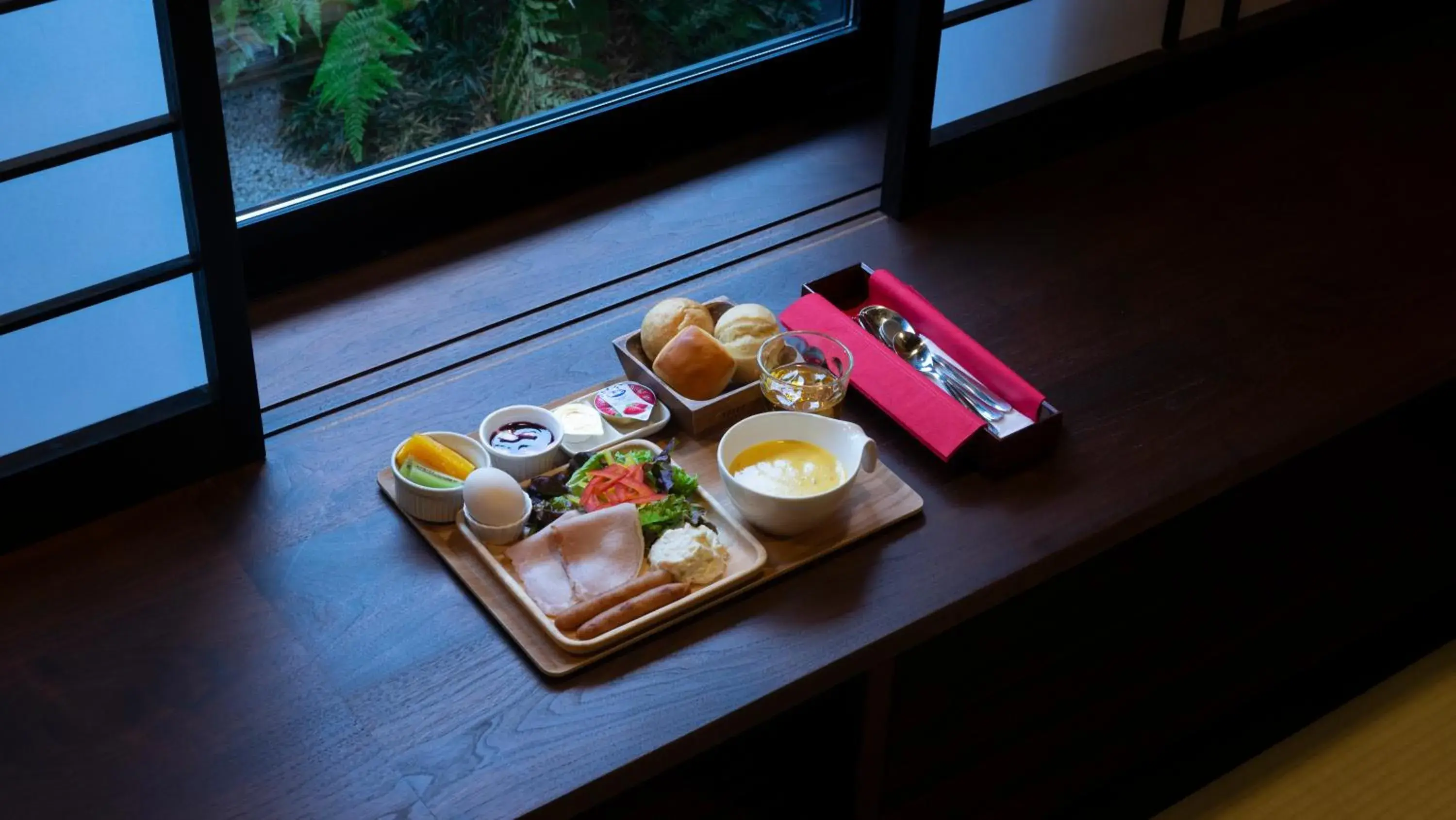 Breakfast in Kyoto Takasegawa Bettei