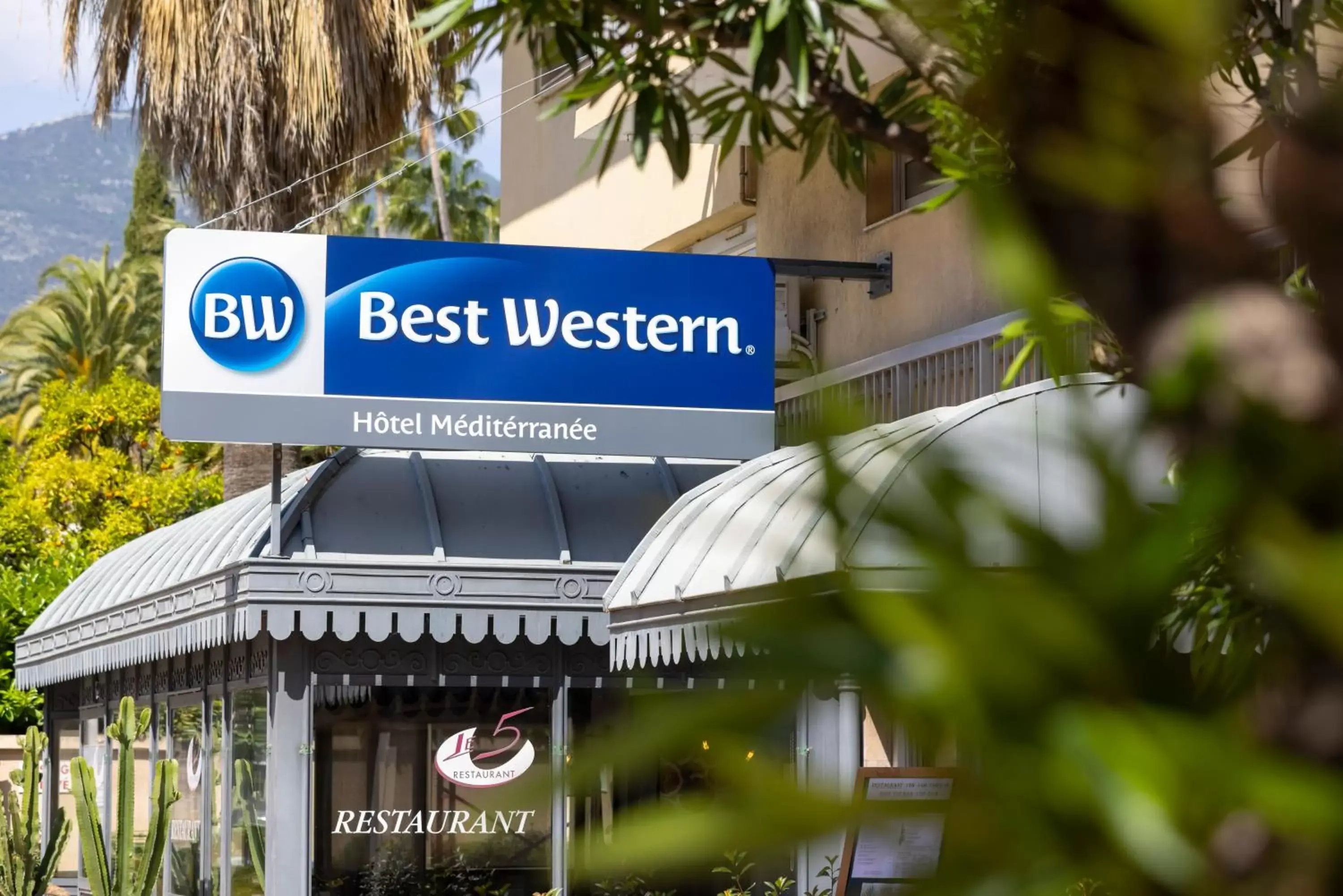 Property building in Best Western Hotel Mediterranee Menton