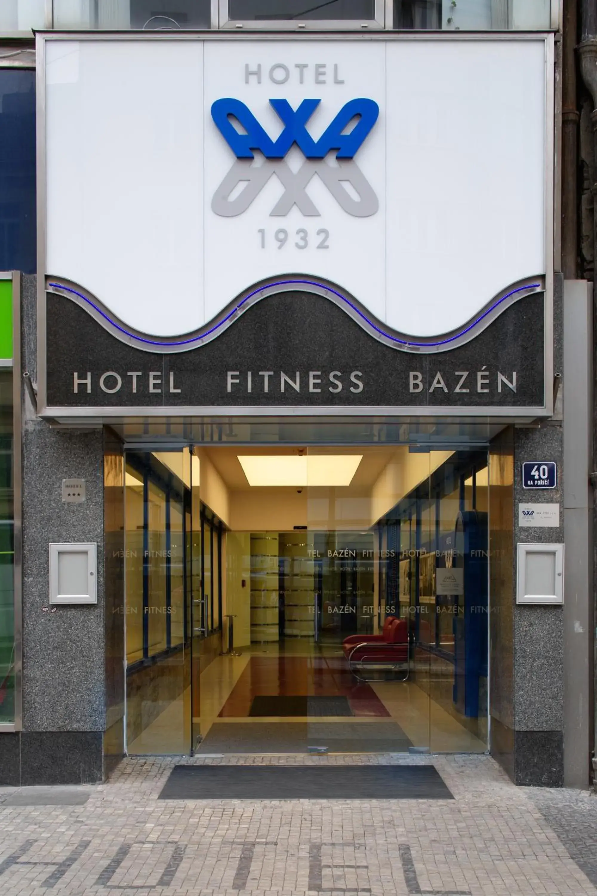 Facade/entrance in AXA Hotel