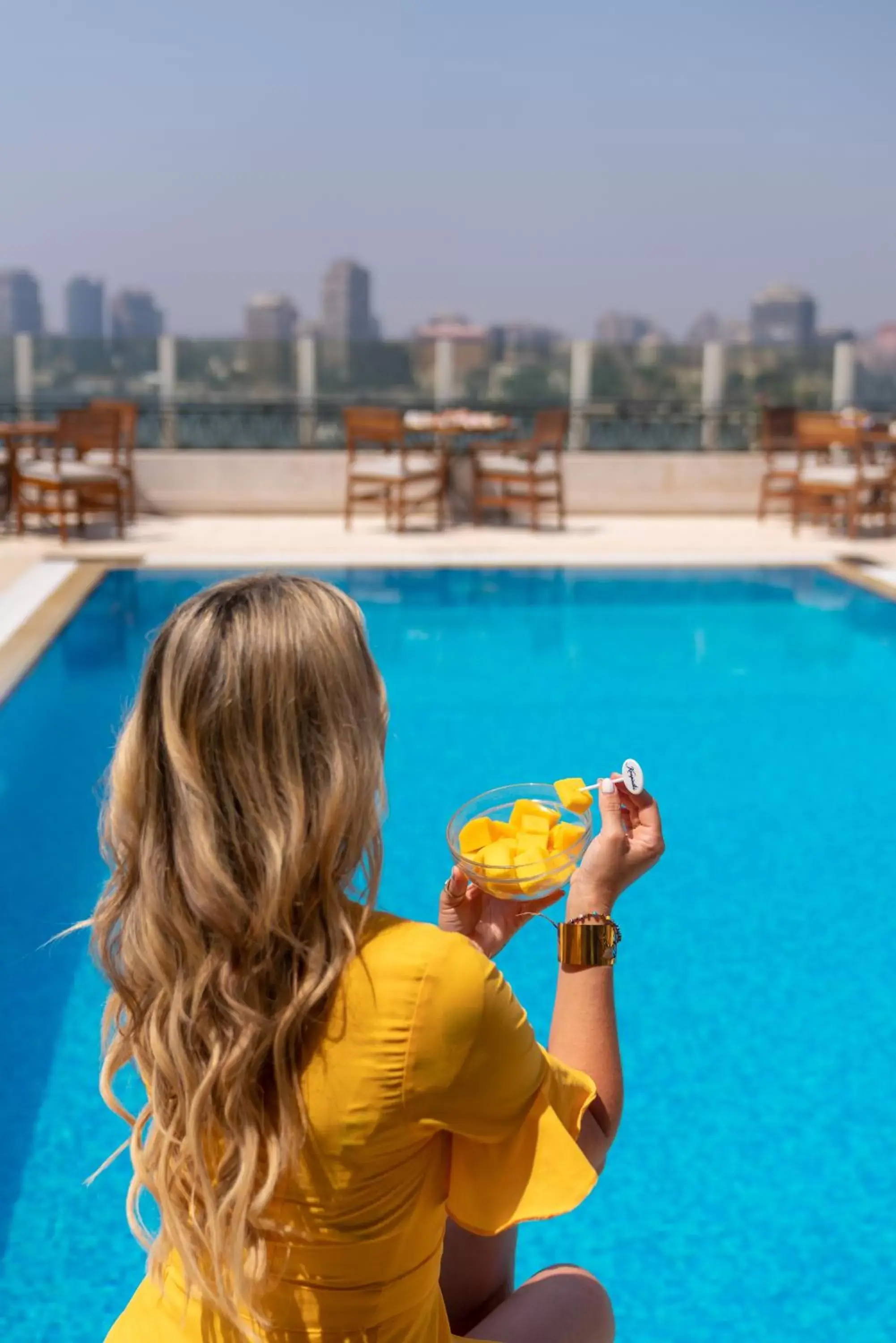 Swimming Pool in Kempinski Nile Hotel, Cairo