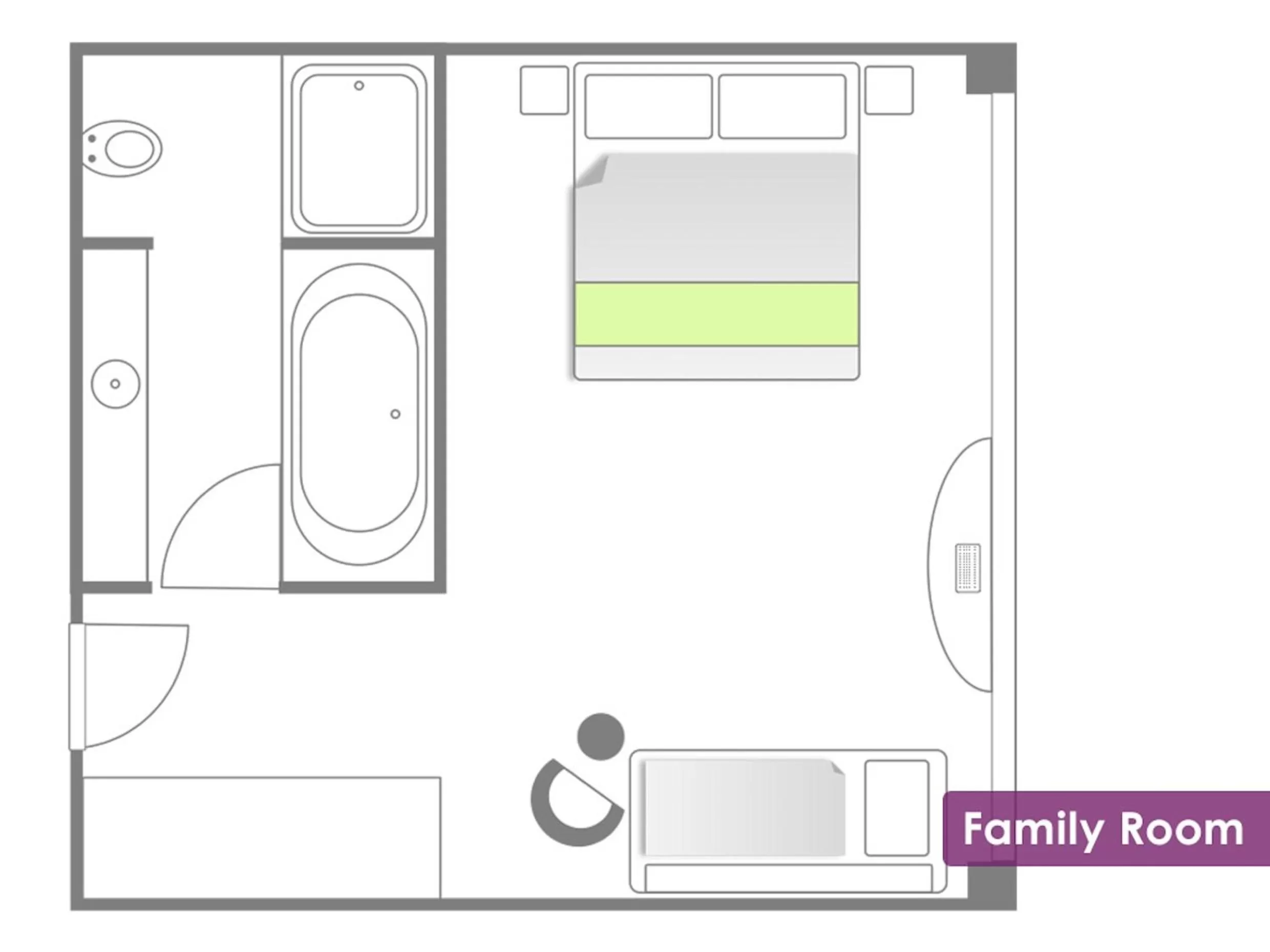 Floor plan in Airport Hotel Basel - Convenient & Friendly