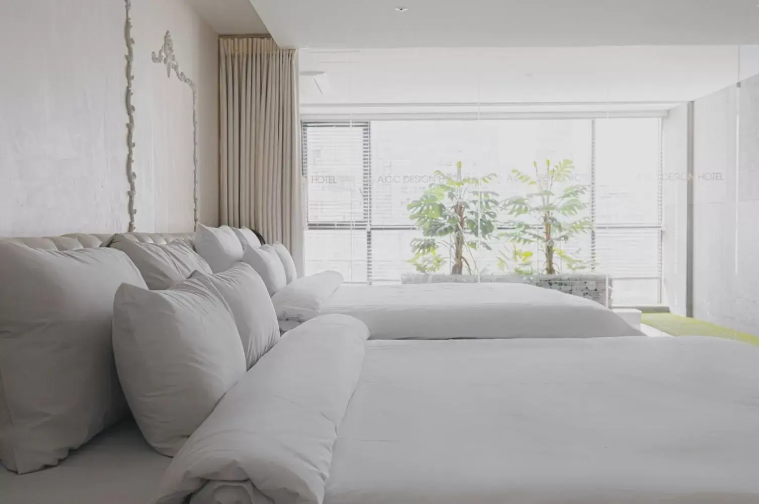 Bed in ACC Design Hotel