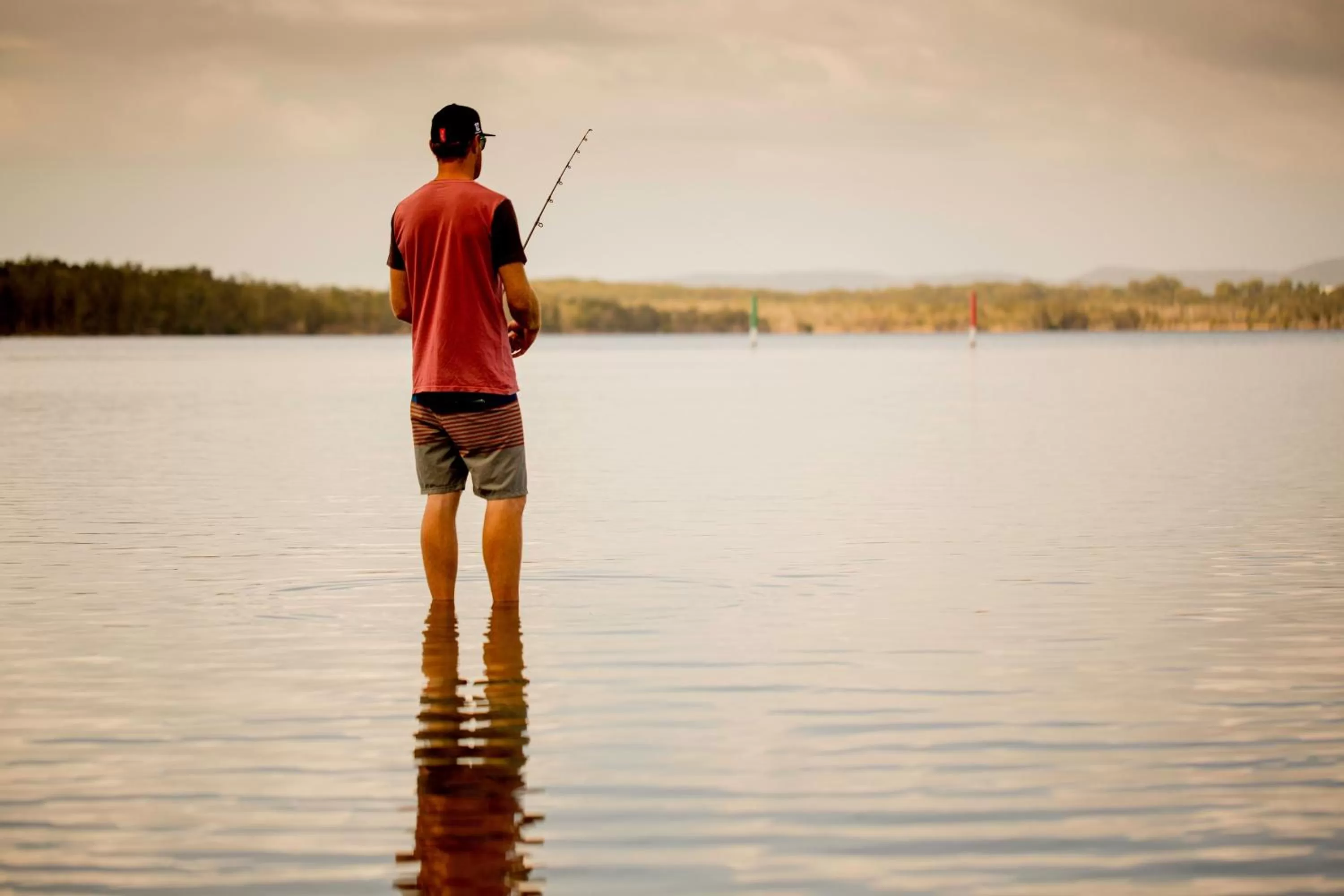People in Lakeside Forster Holiday Park