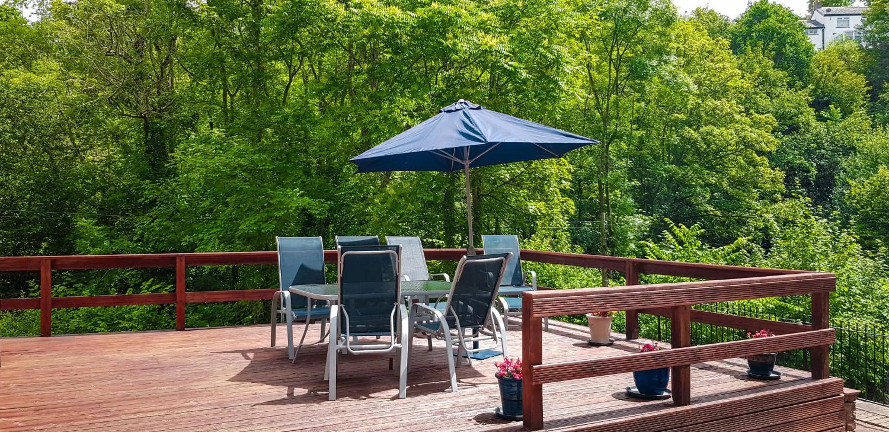 Balcony/Terrace in Mill Lodge-Brecon Beacons
