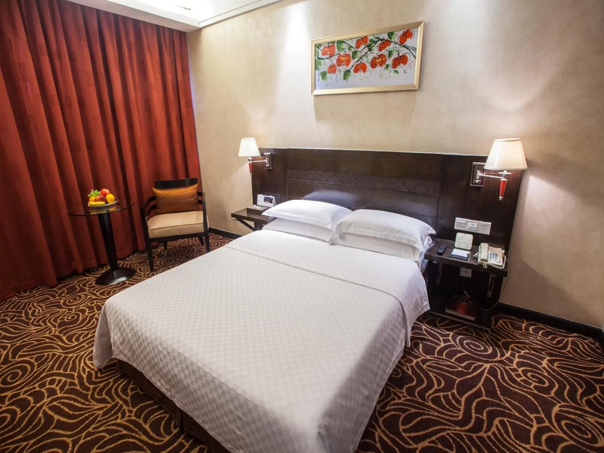 Bed in Hua Shi Hotel Bed in Hua Shi Hotel