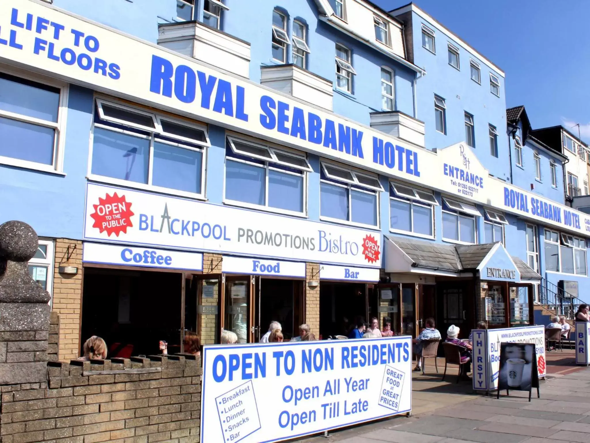 Facade/entrance in Royal Seabank Hotel