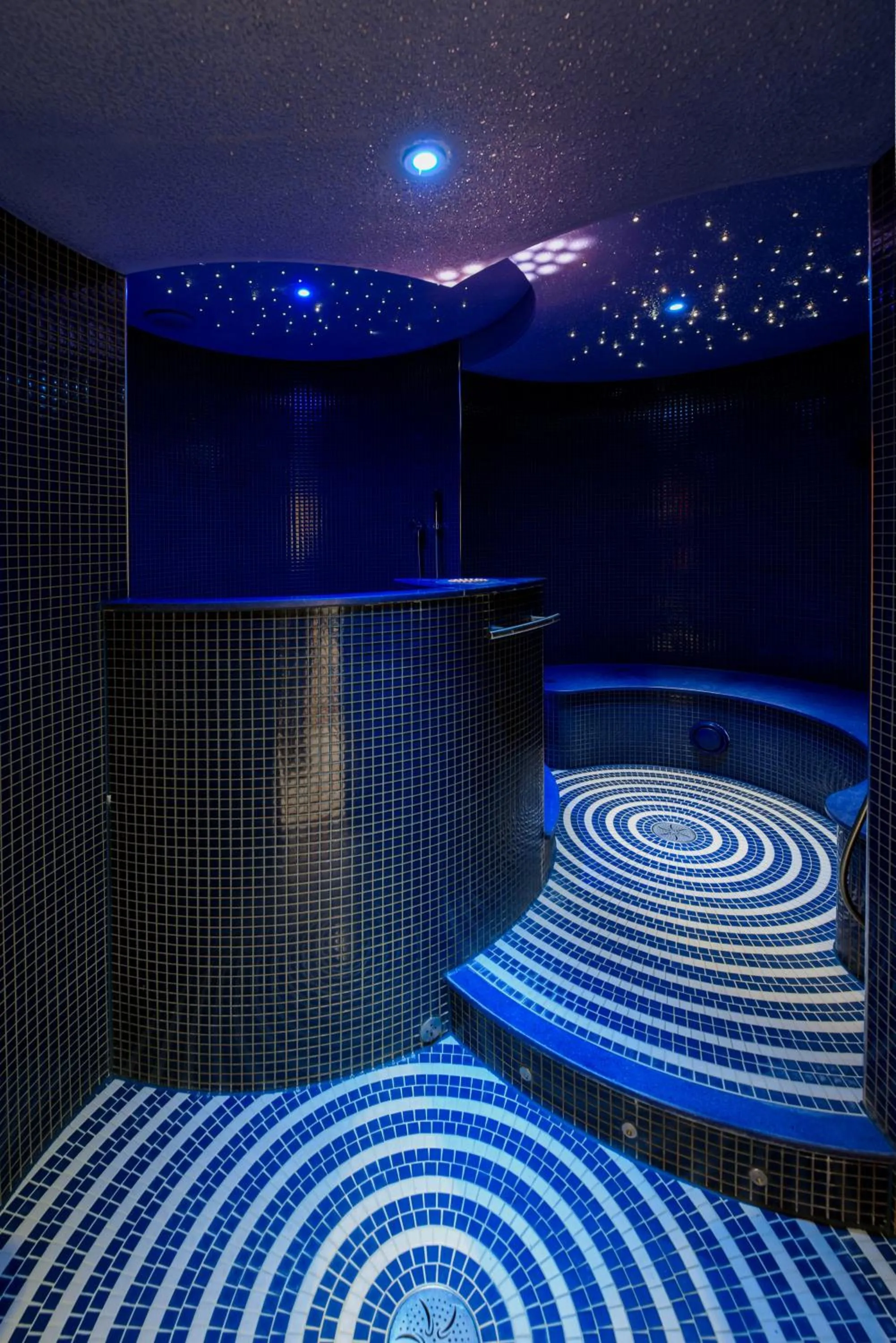 Steam room in Cresta Palace Celerina St Moritz Ski In and Ski Out