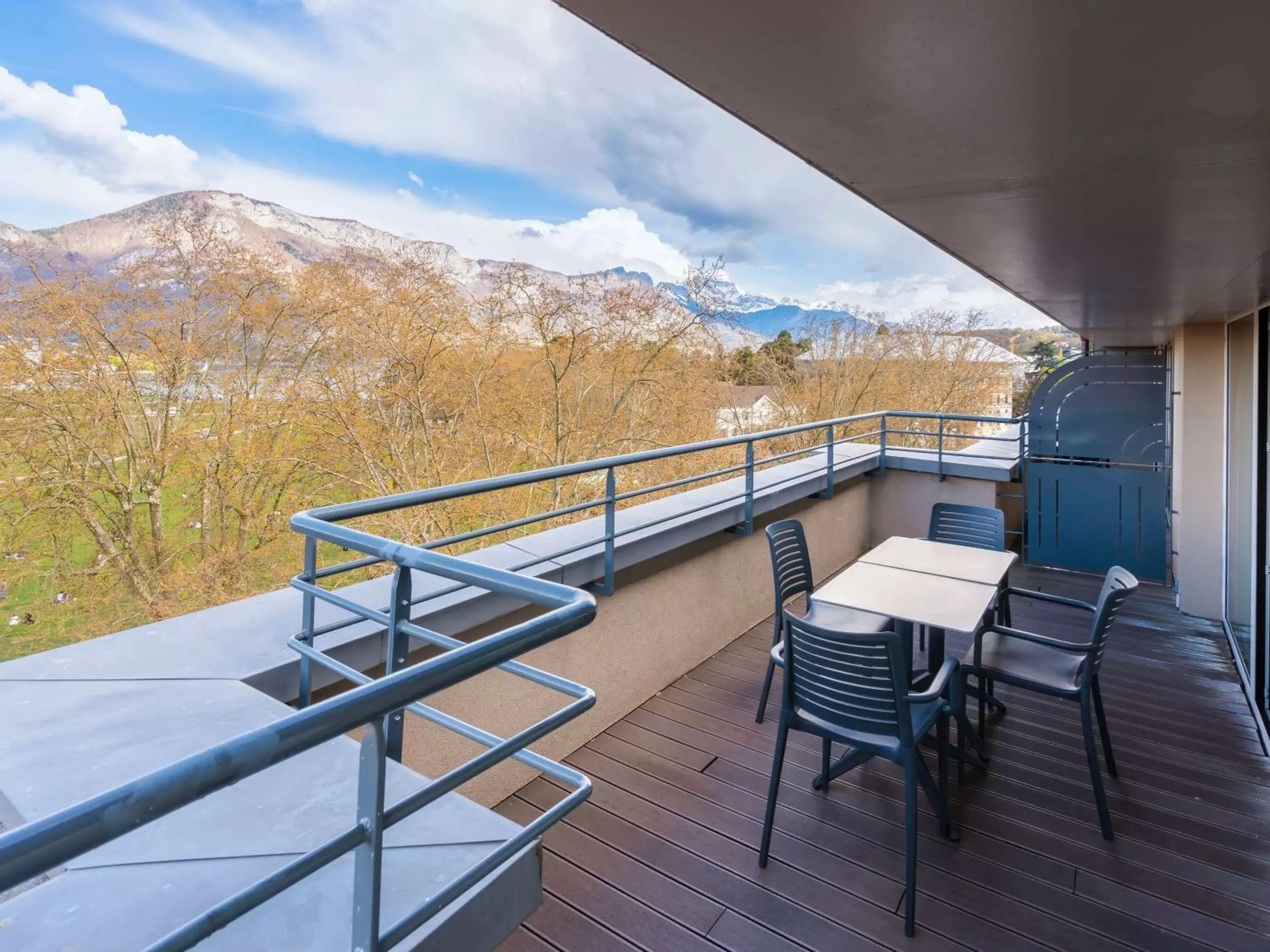 Bedroom, Balcony/Terrace in Le Splendid Hotel Lac D'Annecy - Handwritten Collection