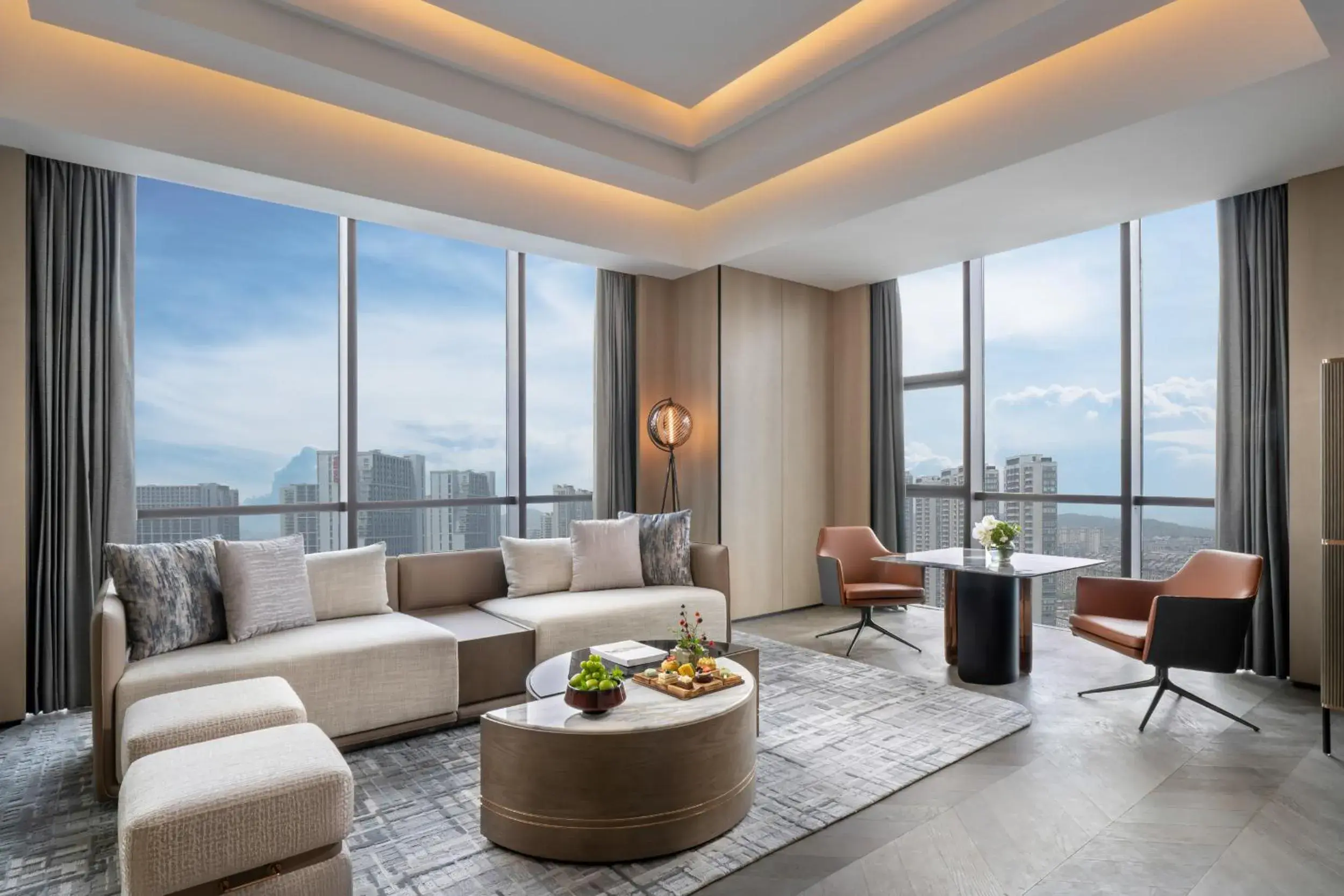 Living room, Seating Area in InterContinental Hangzhou Liangzhu, an IHG Hotel