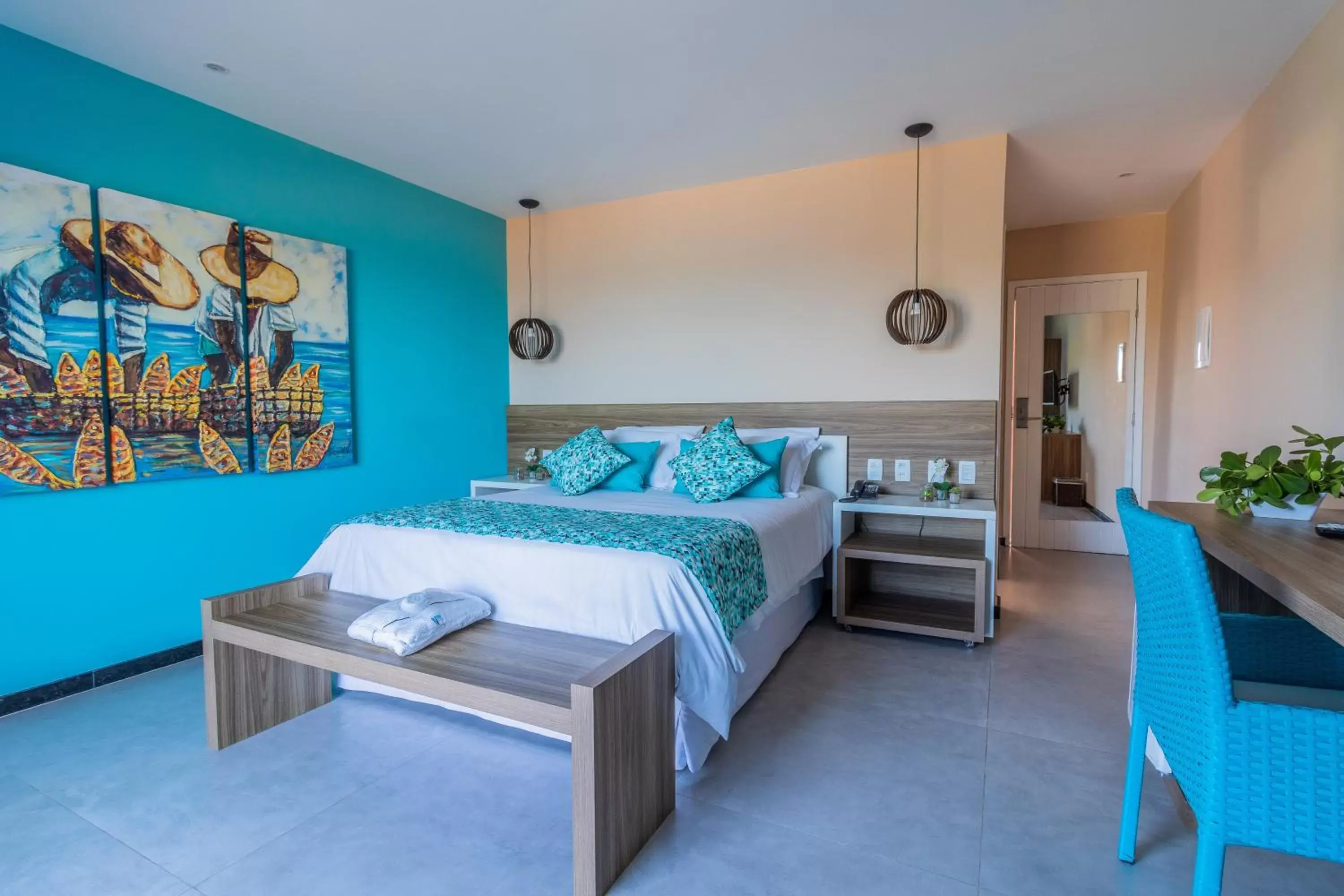 Bed in Hotel Pousada Brava Club Bed in Hotel Pousada Brava Club