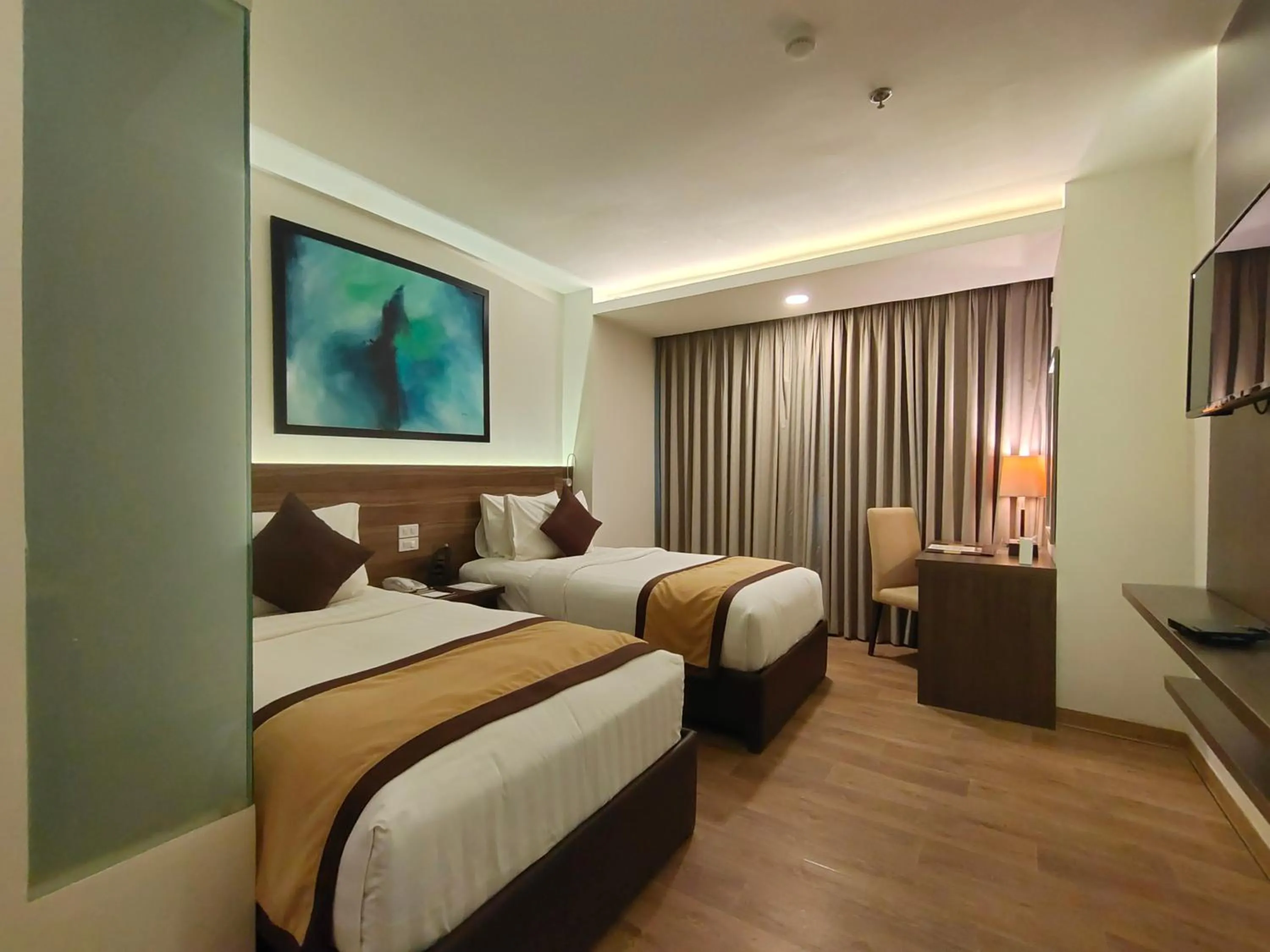 Bed in Hotel Marciano