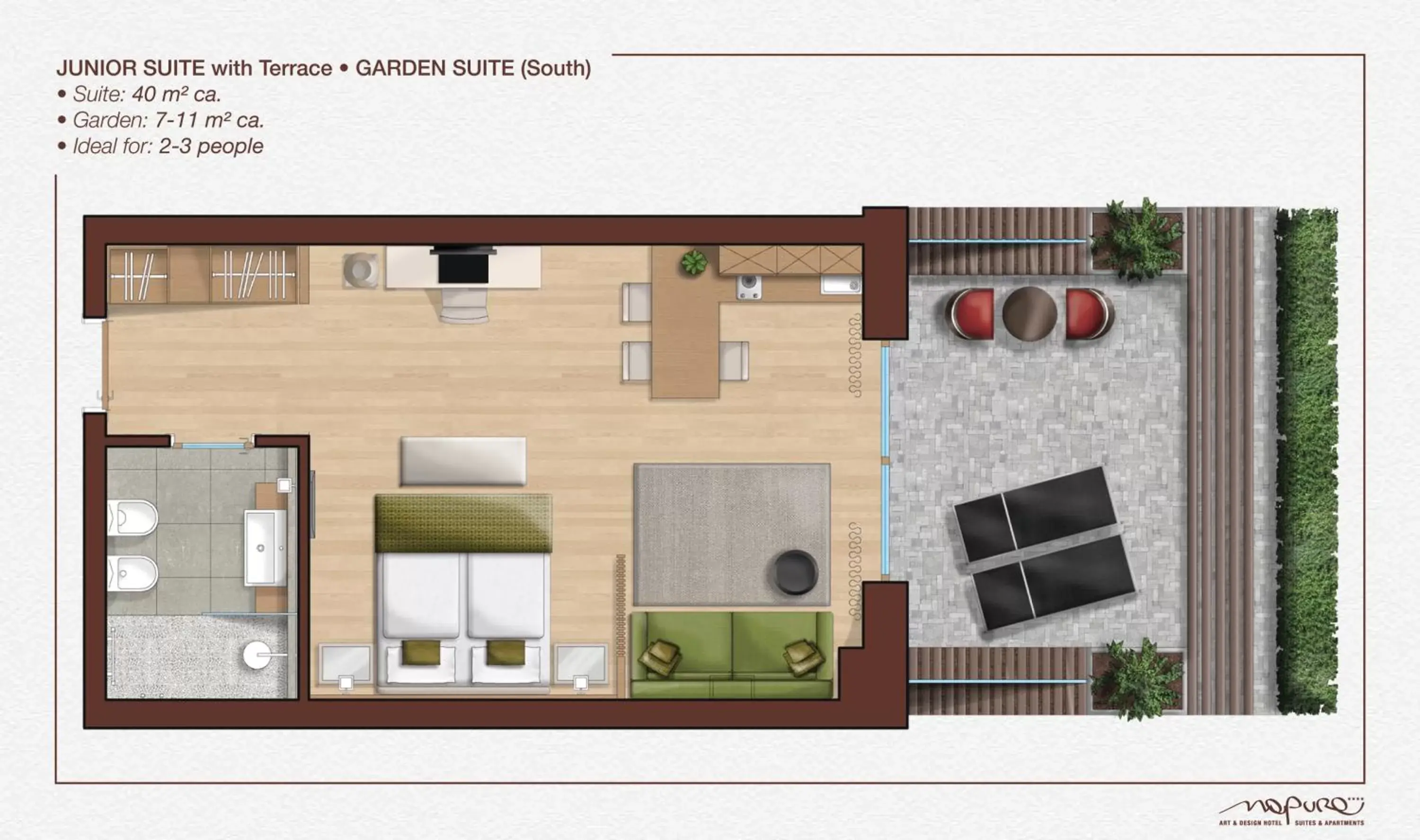 Floor Plan in Art & Design Hotel Napura