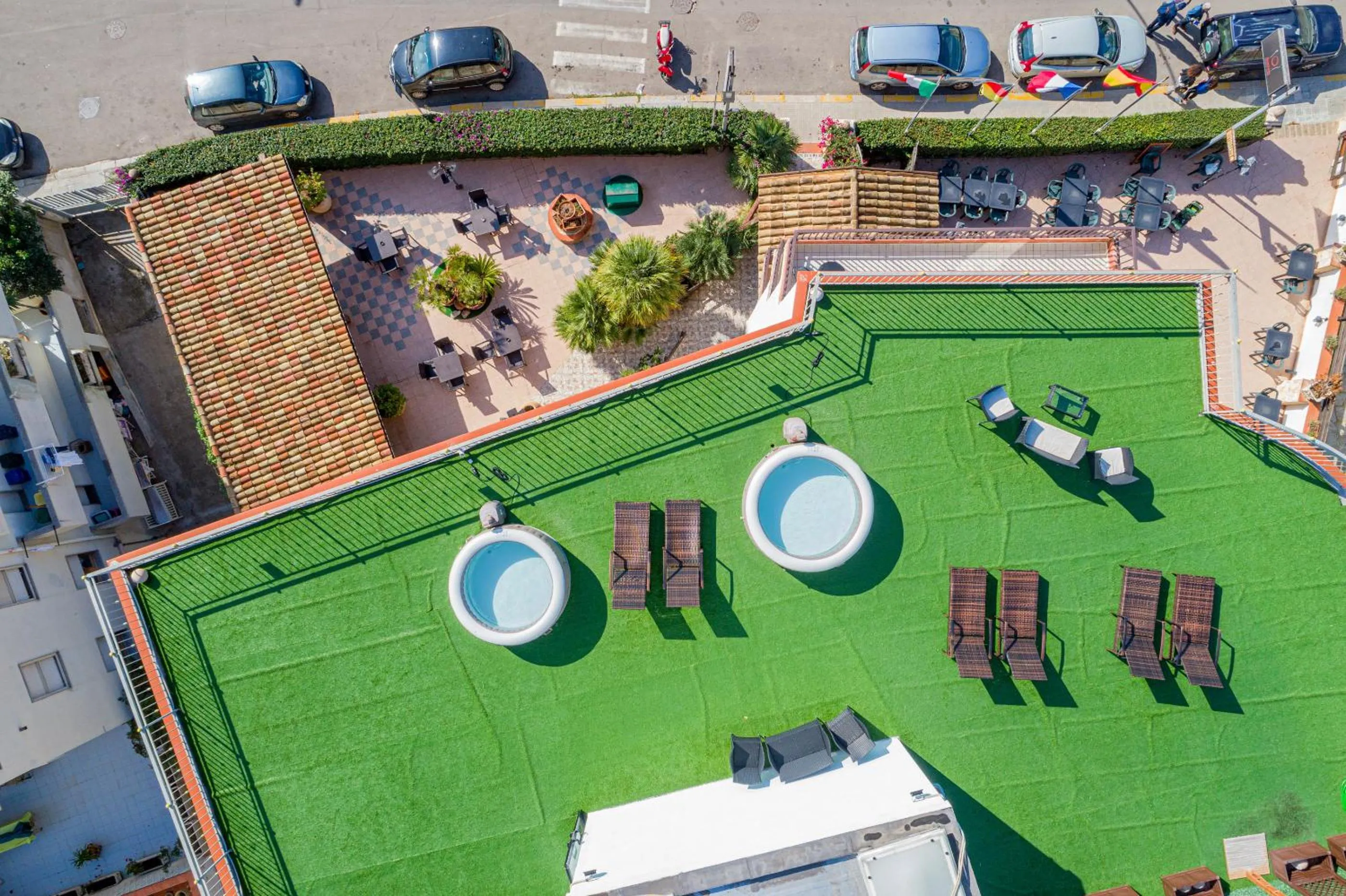 Bird's eye view in Hotel Villa Piras