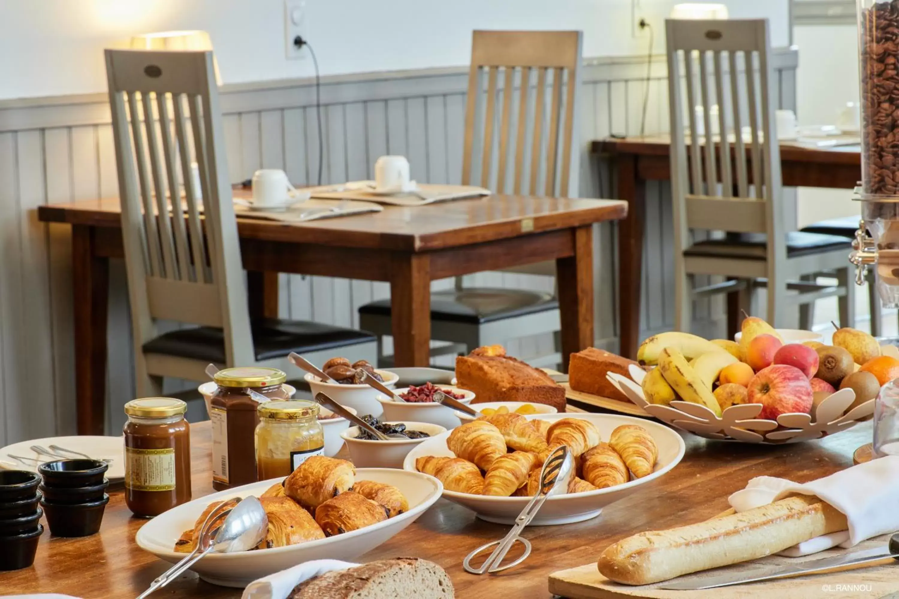 Buffet breakfast in Logis Hotel, restaurant et spa Le Relais De Broceliande
