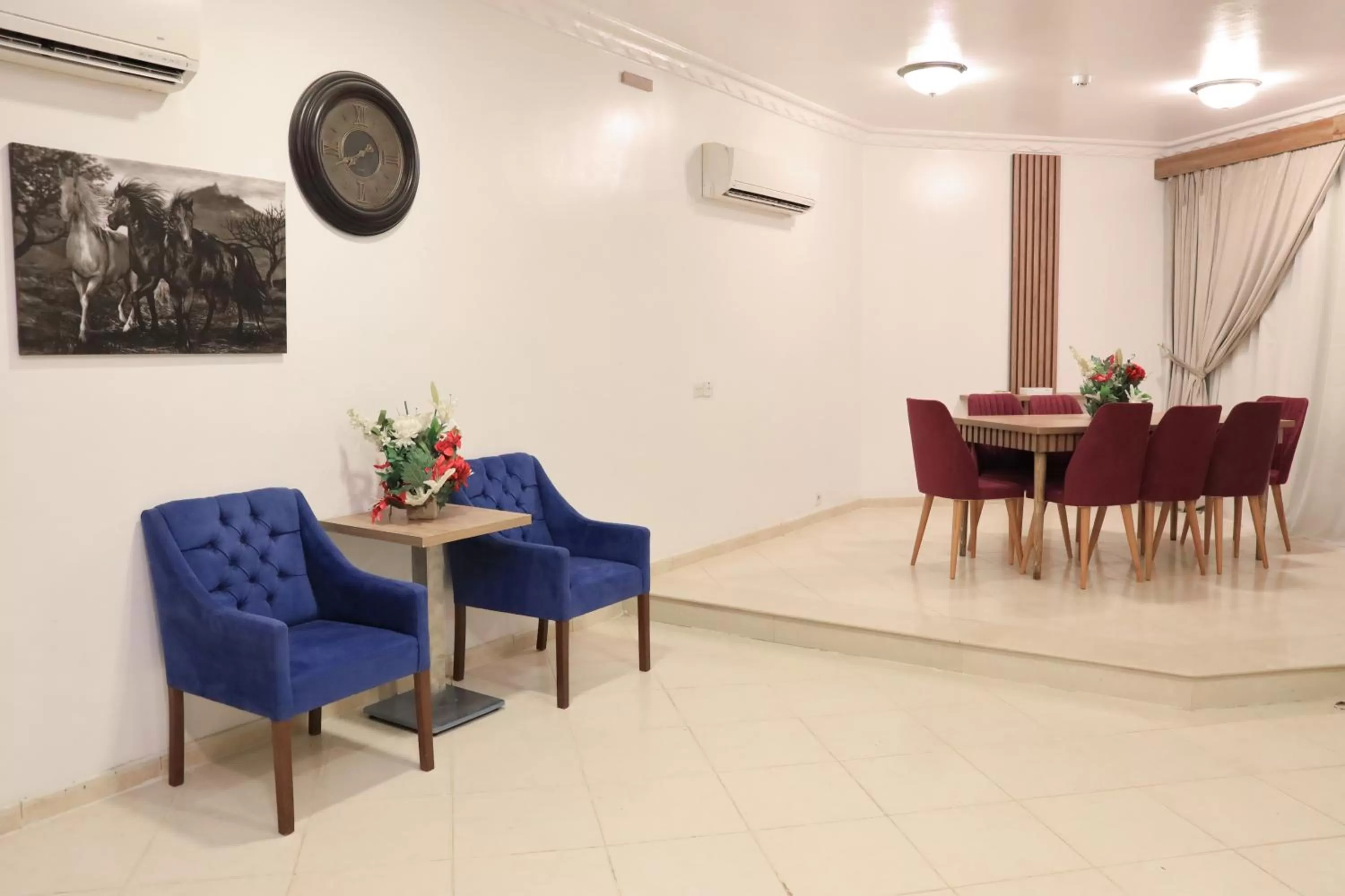 Living room, Dining Area in منتجع الاحلام ينبع & Alahlam Resort Yanbu