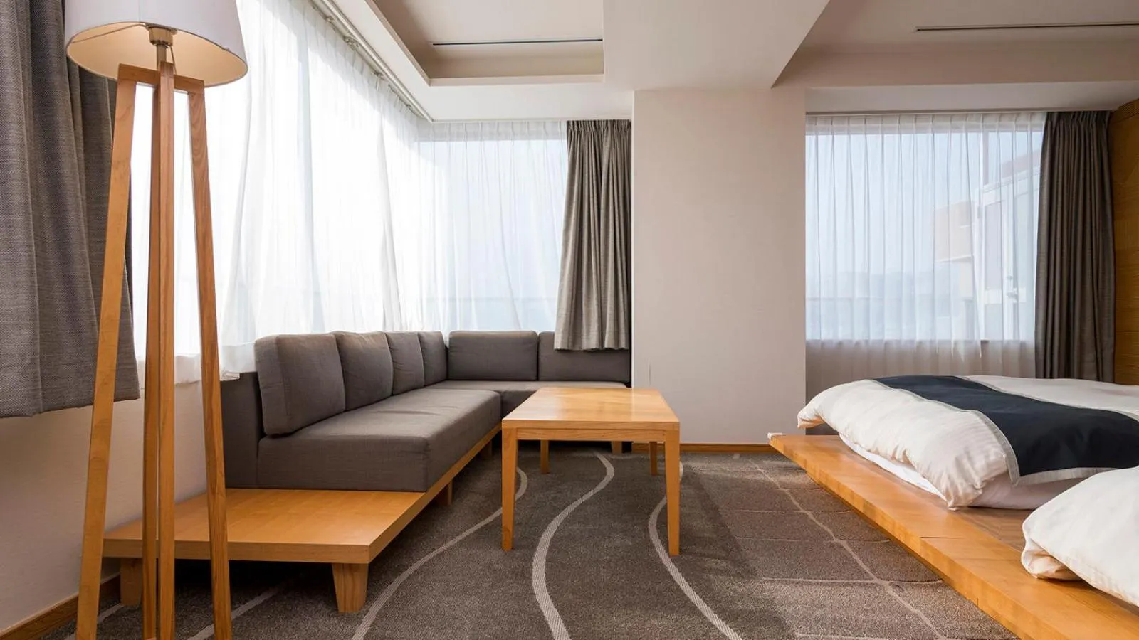 Bed in Hotel Paco Hakodate