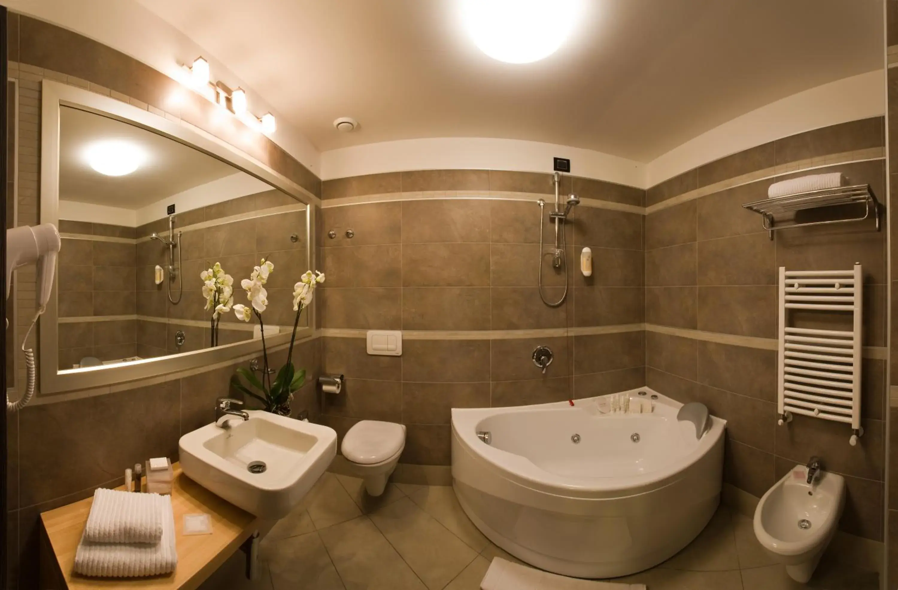 Hot Tub, Bathroom in Hotel Cosmopolitan Bologna