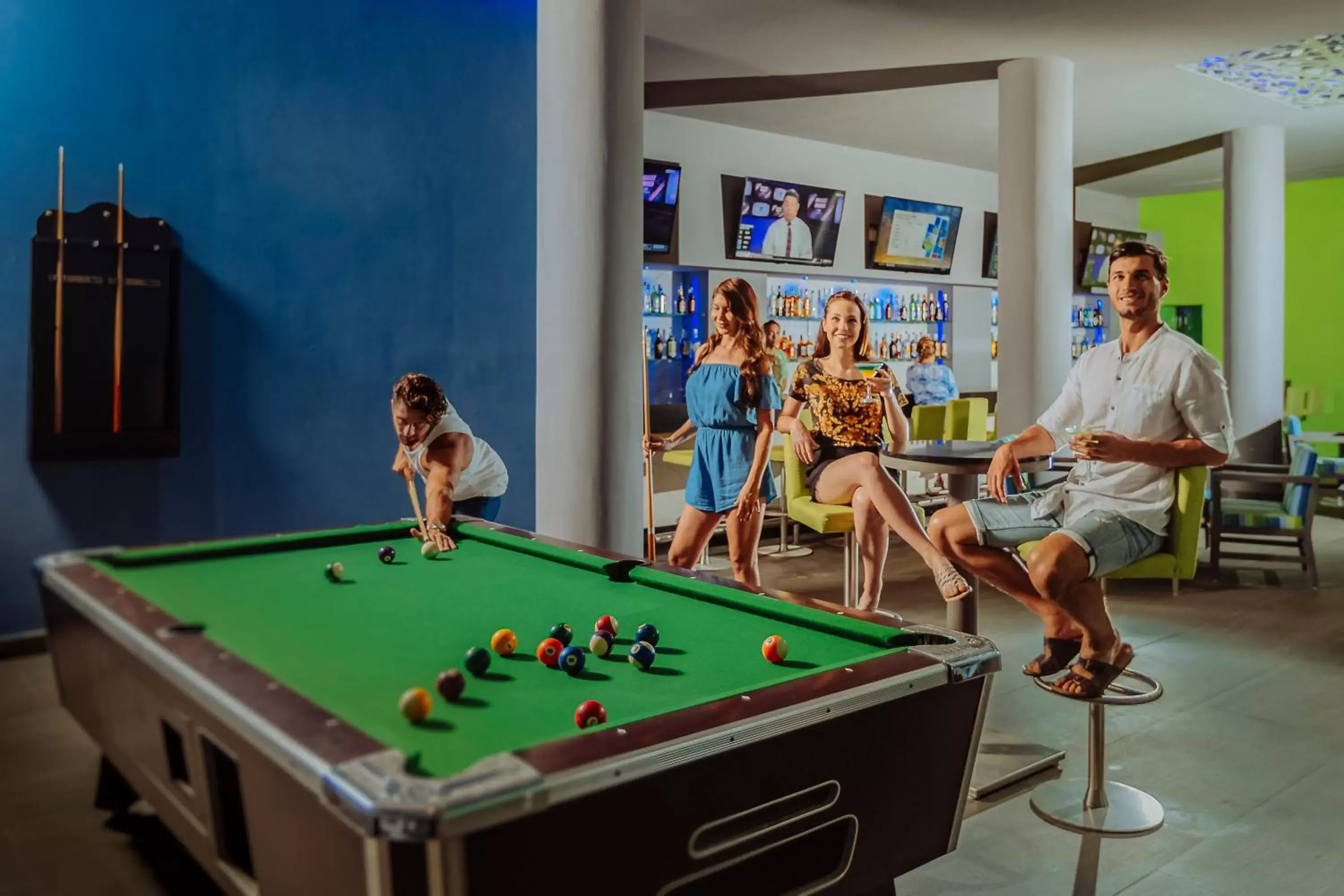 Lounge or bar, Billiards in Occidental at Xcaret Destination - All Inclusive