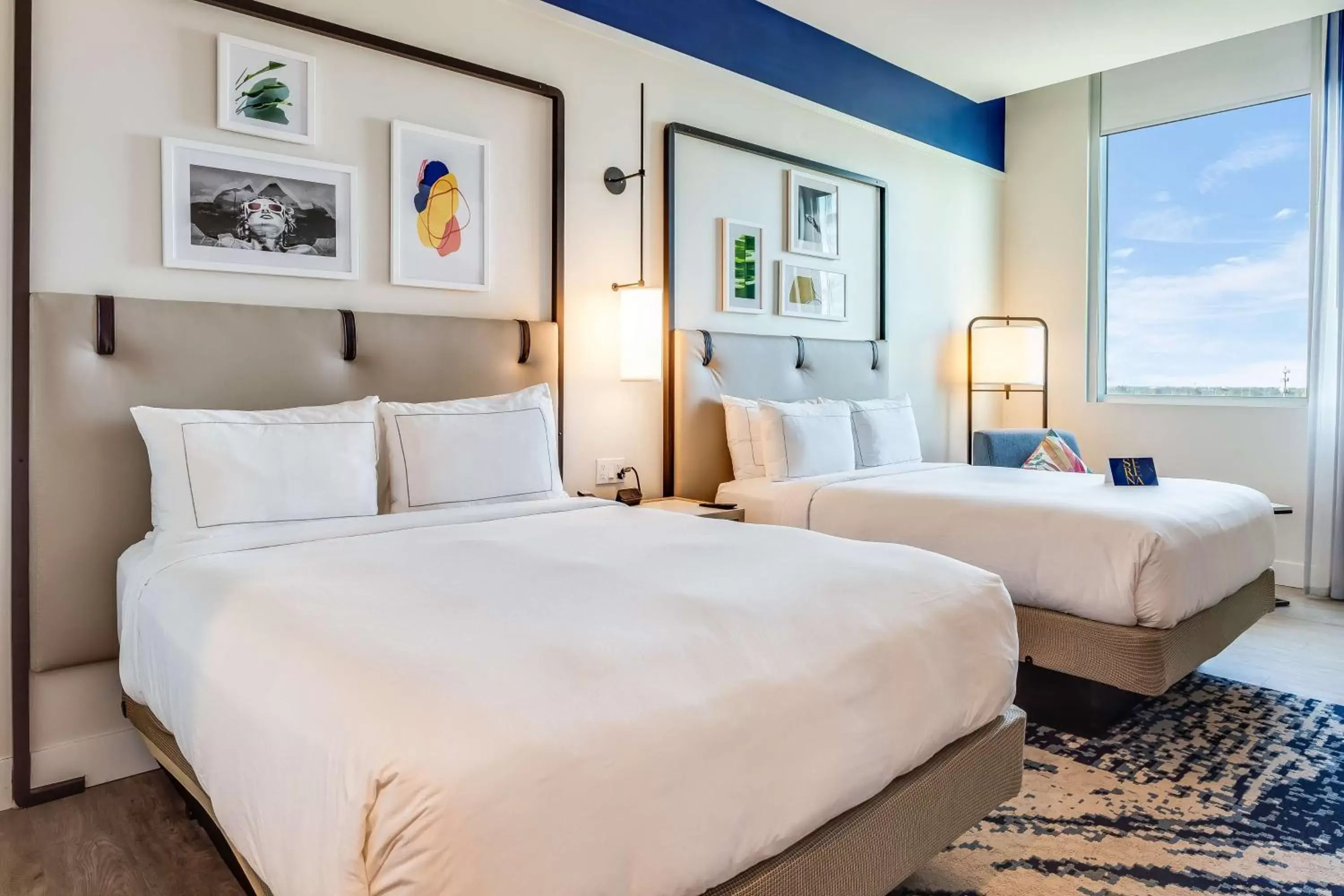 Queen Room with Two Queen Beds and Roll-In Shower - Mobility Access in SERENA Hotel Aventura Miami, Tapestry Collection by Hilton