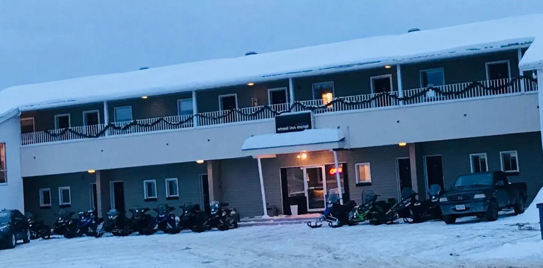 Winter in Wheel Inn Motel